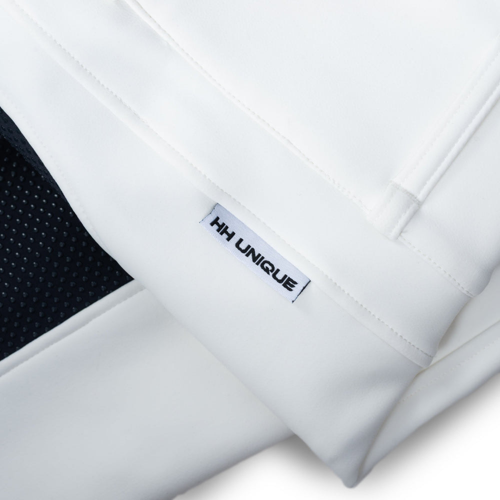 HORZEHOODS® DreamSculpt White & Navy Seat Breeches - Horzehoods5056725015275
