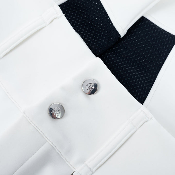 HORZEHOODS® DreamSculpt White & Navy Seat Breeches - Horzehoods5056725015275