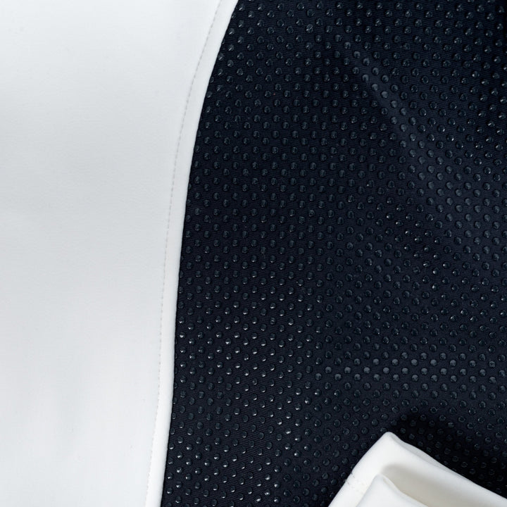 HORZEHOODS® DreamSculpt White & Navy Seat Breeches - Horzehoods5056725015275