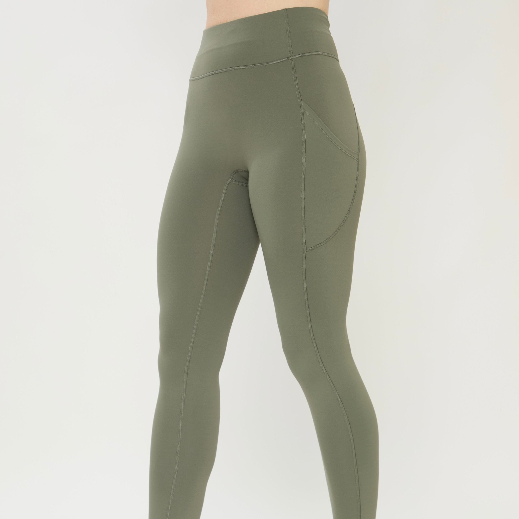 HORZEHOODS® Green Basicz Range Non Riding Comfort Leggings - Horzehoods5056725022792