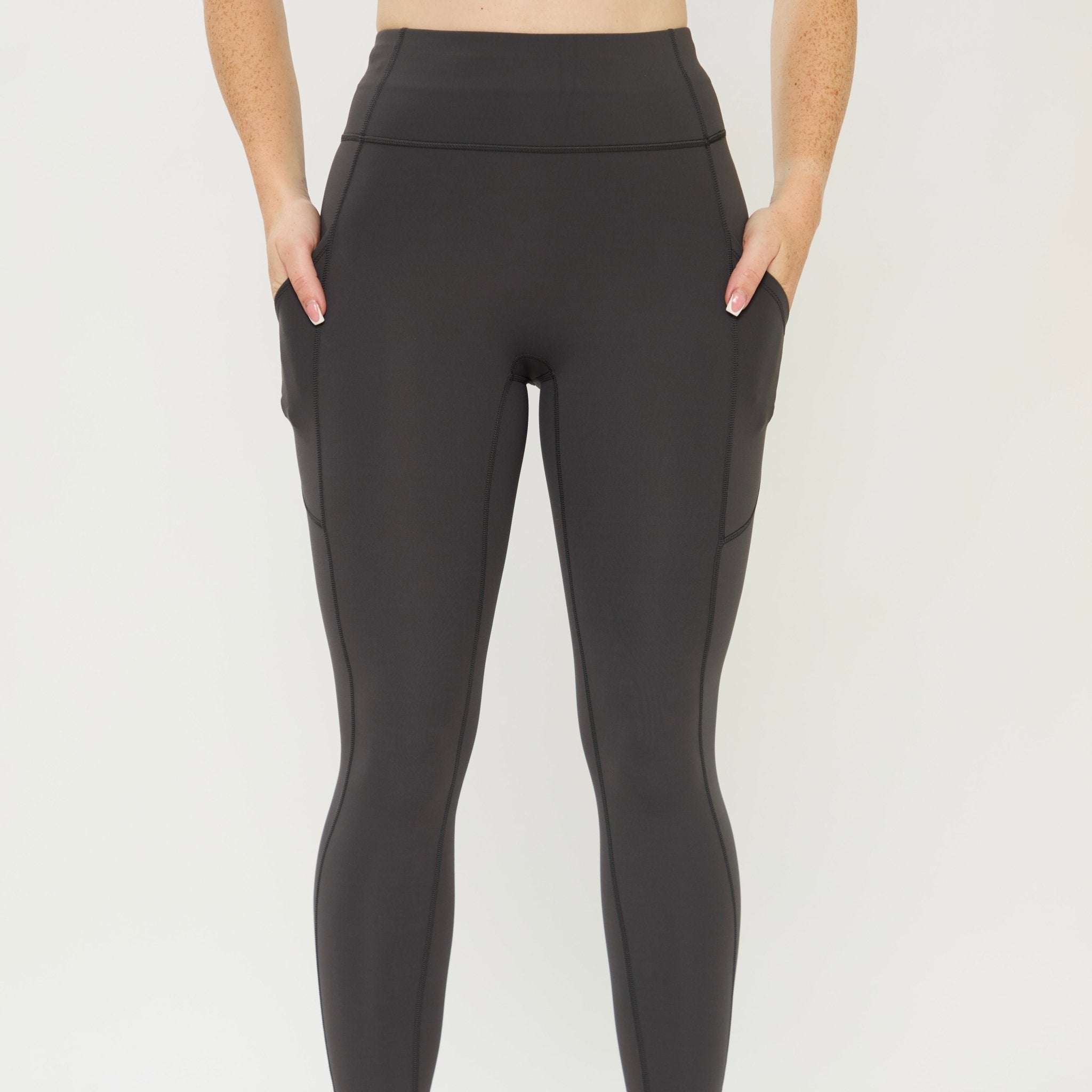 HORZEHOODS® Grey Basicz Range Non Riding Comfort Leggings - Horzehoods5056725022891