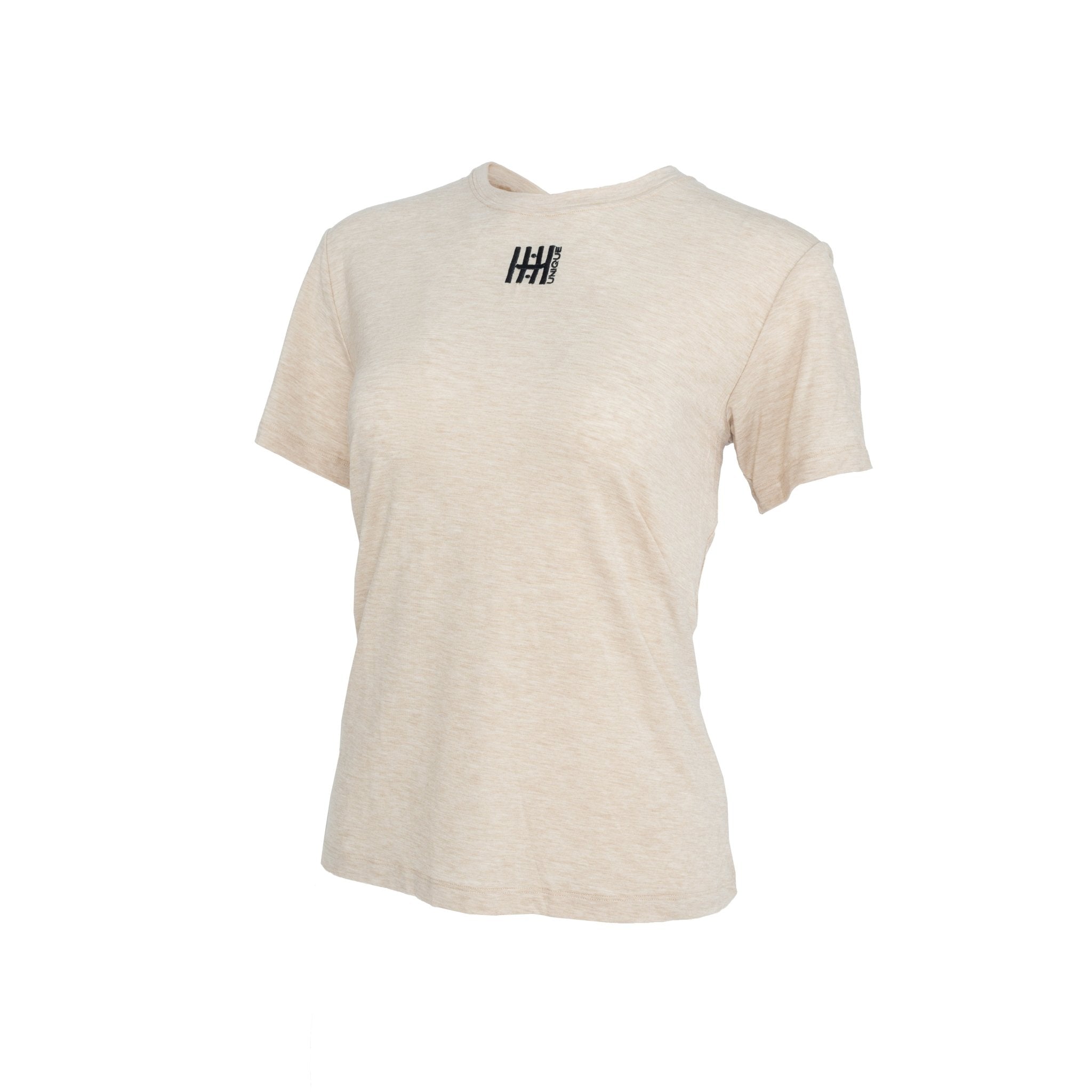 HORZEHOODS® Khaki Cream Merino Mix Basicz Tee - Horzehoods5056725021894