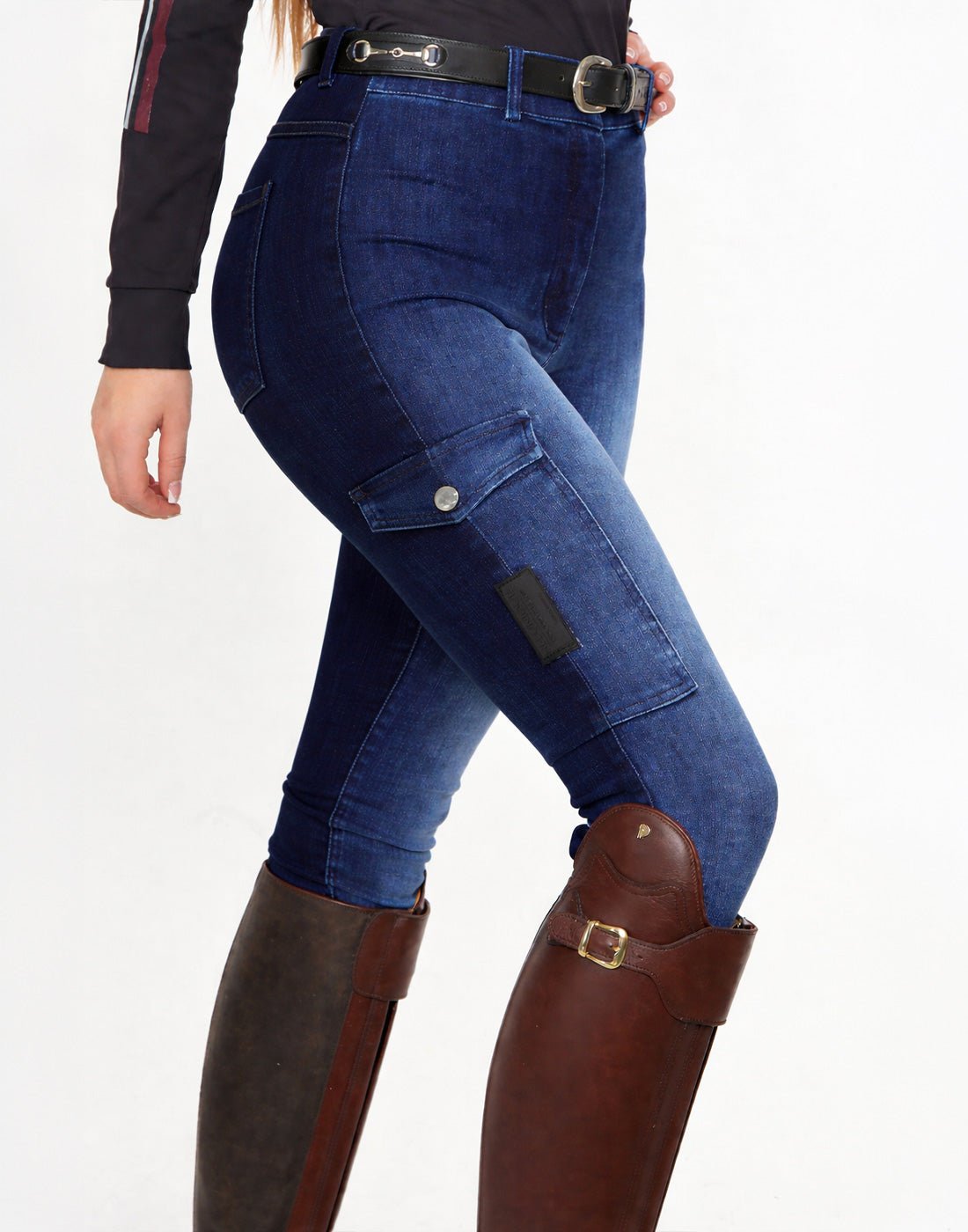 HORZEHOODS® Light Blue & Indigo Denim Jeggings (Despatch 20 April) - Horzehoods5056725028466