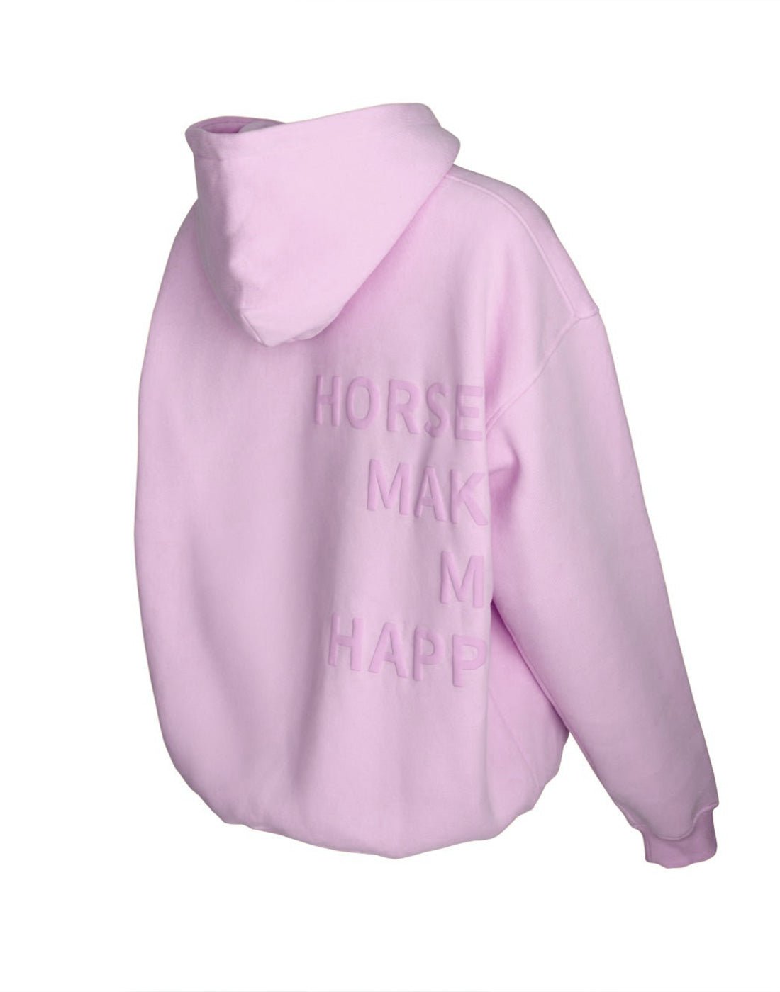 HORZEHOODS® Lilac Basicz Oversized 'Horses make me Happy' Hoodie - Horzehoods5056725025922