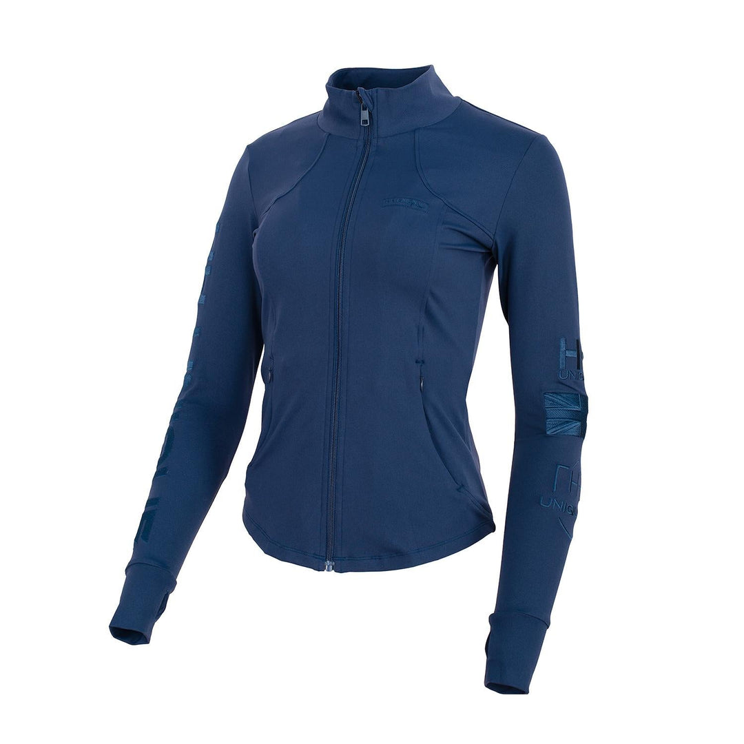 HORZEHOODS® Luxe Performance Training Jacket in Navy - Horzehoods5056725013516