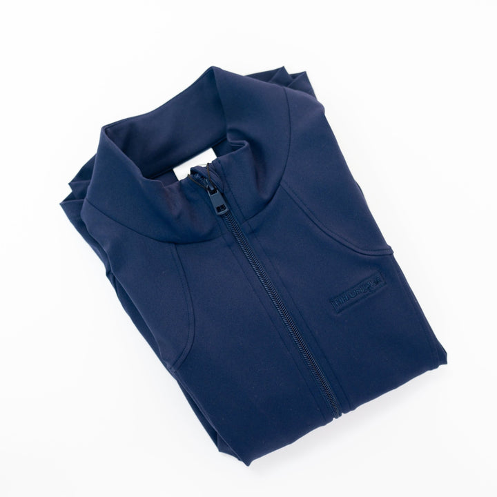 HORZEHOODS® Luxe Performance Training Jacket in Navy - Horzehoods5056725013516