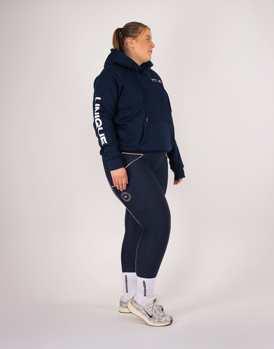 HORZEHOODS® Navy 4Seasons Performance Hoodie (XXS, XS left)