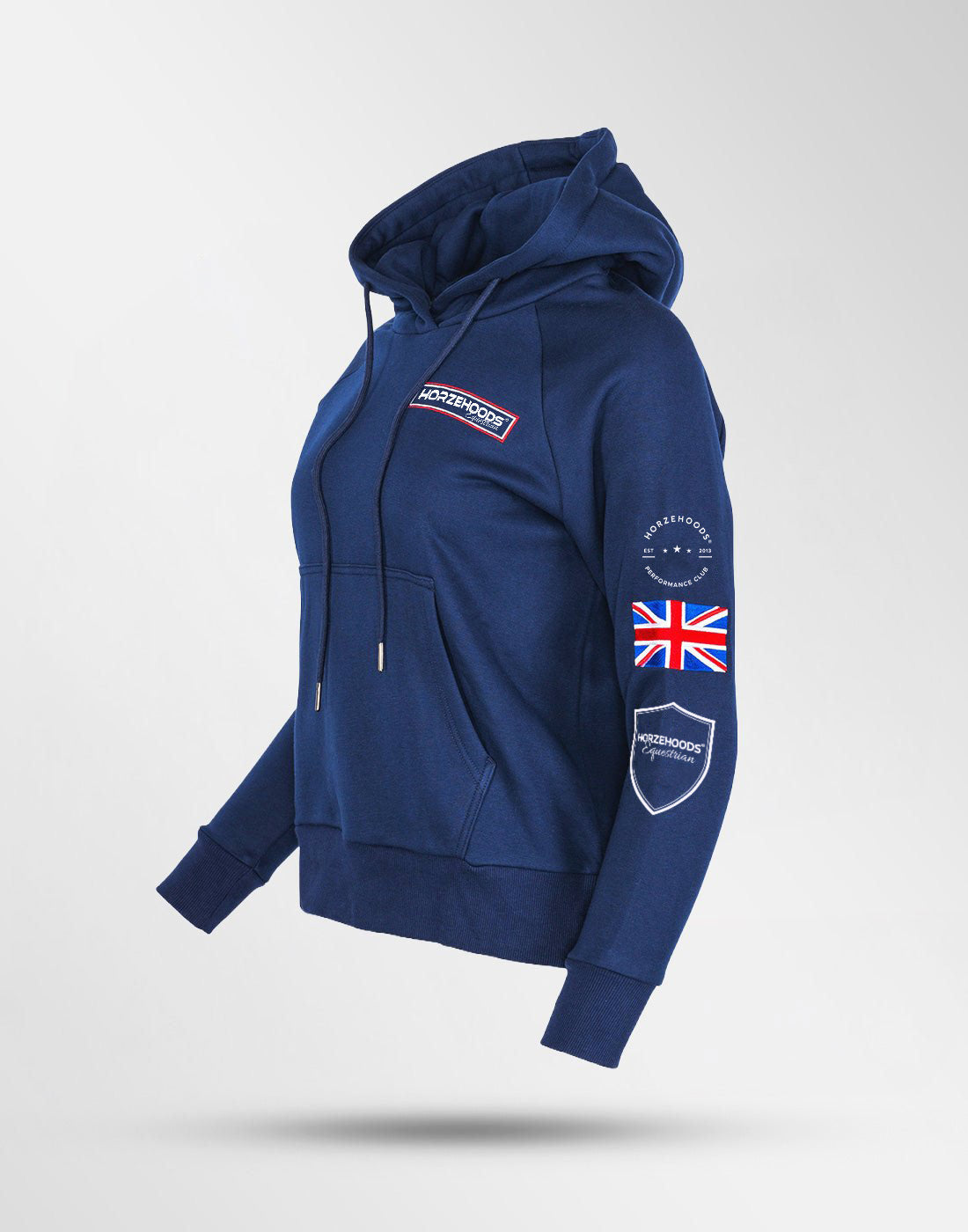 HORZEHOODS® Navy 4Seasons Performance Hoodie (XXS, XS left)