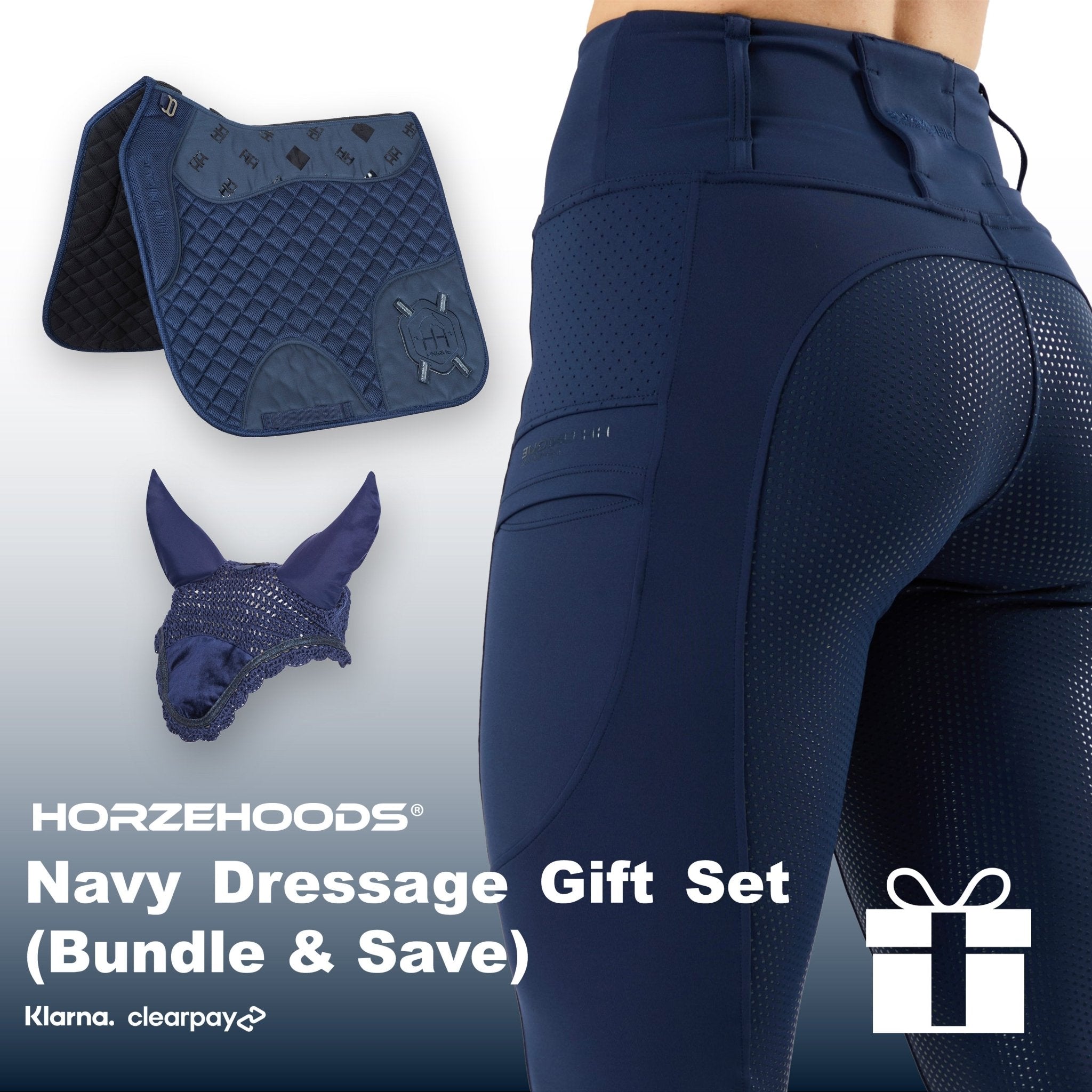 HORZEHOODS® Navy Dressage Gift Set (Bundle & Save) - Horzehoods