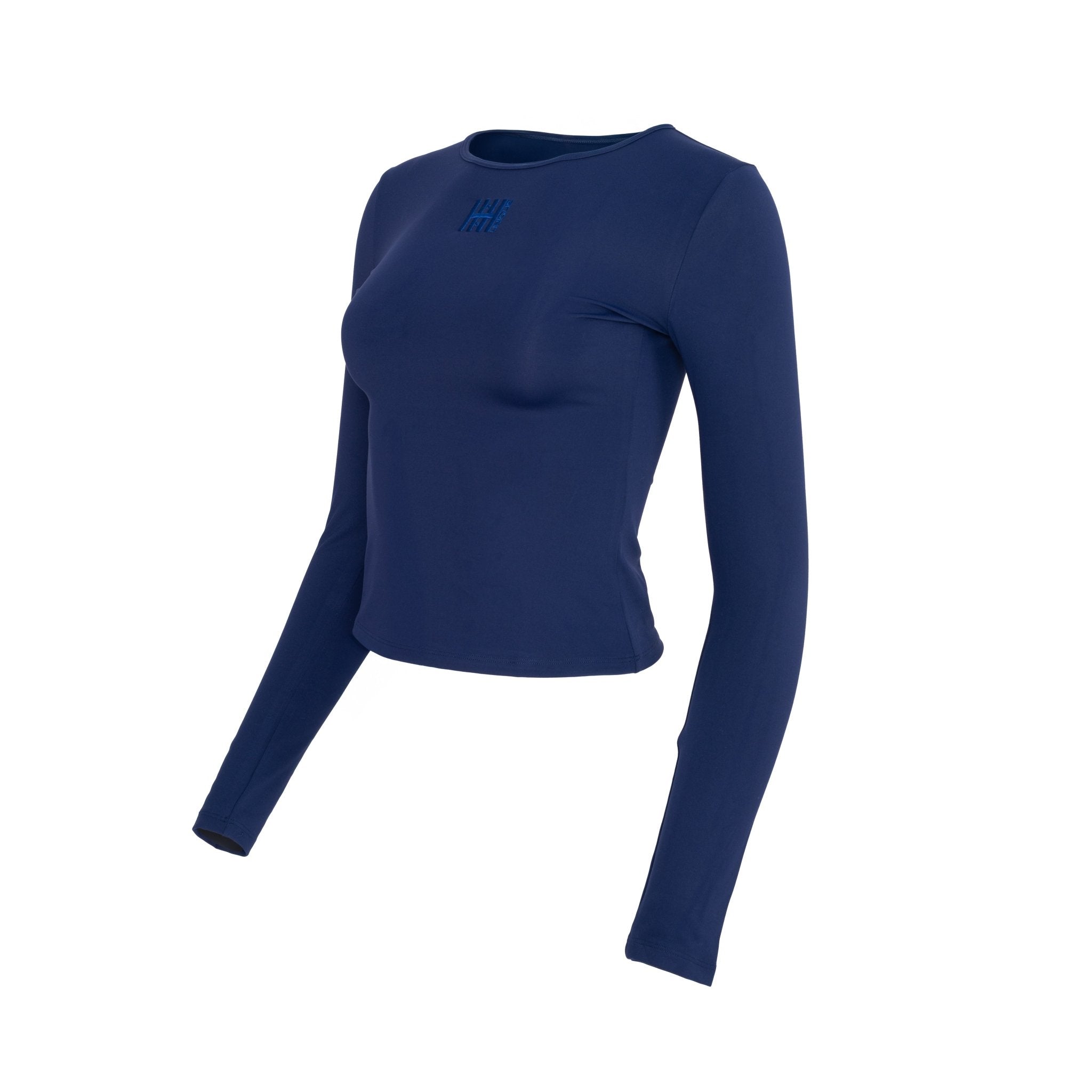 HORZEHOODS® Navy Long Sleeve Basicz Compression Top - Horzehoods5056725021702
