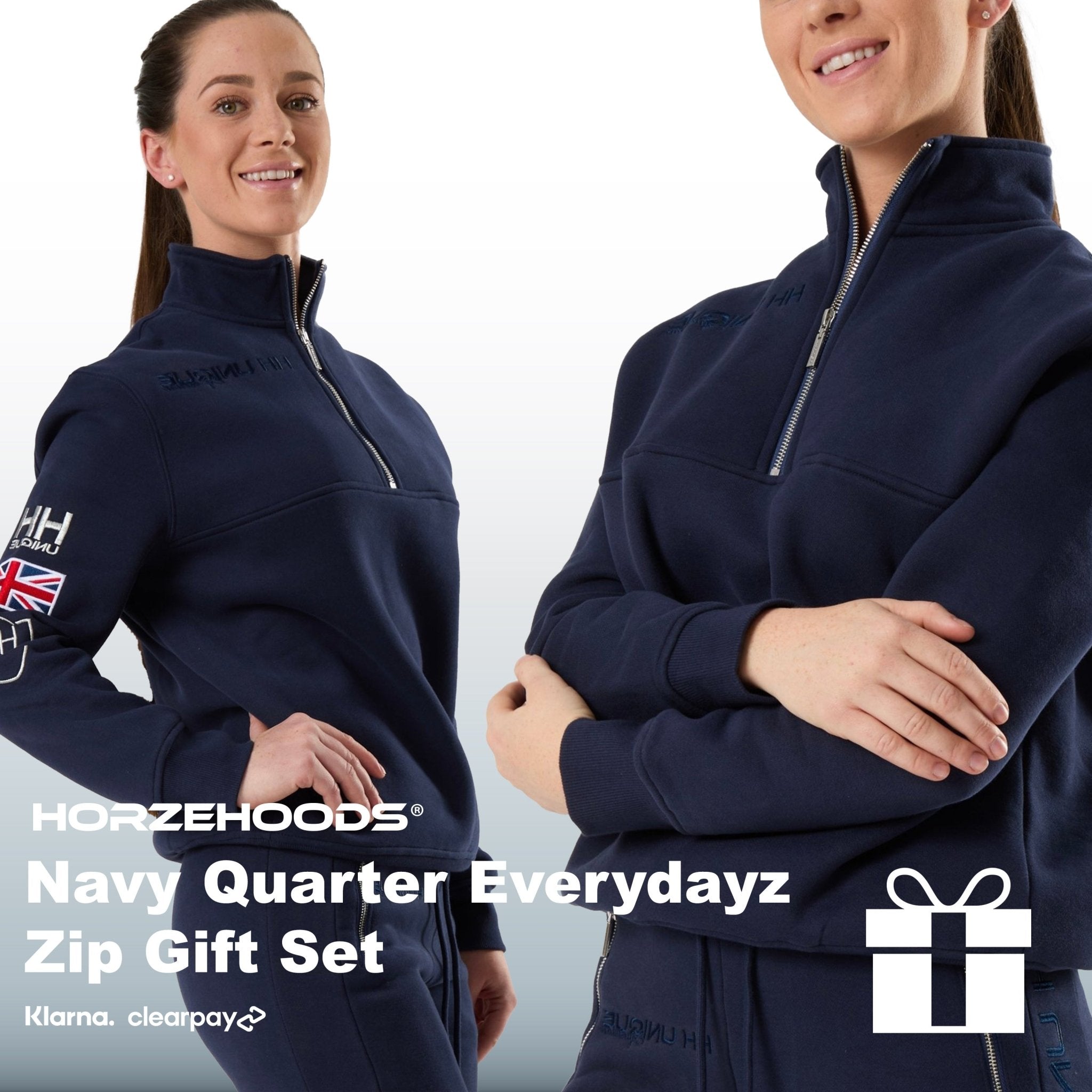 HORZEHOODS® Navy Quarter Zip Set (Bundle & Save) - Horzehoods