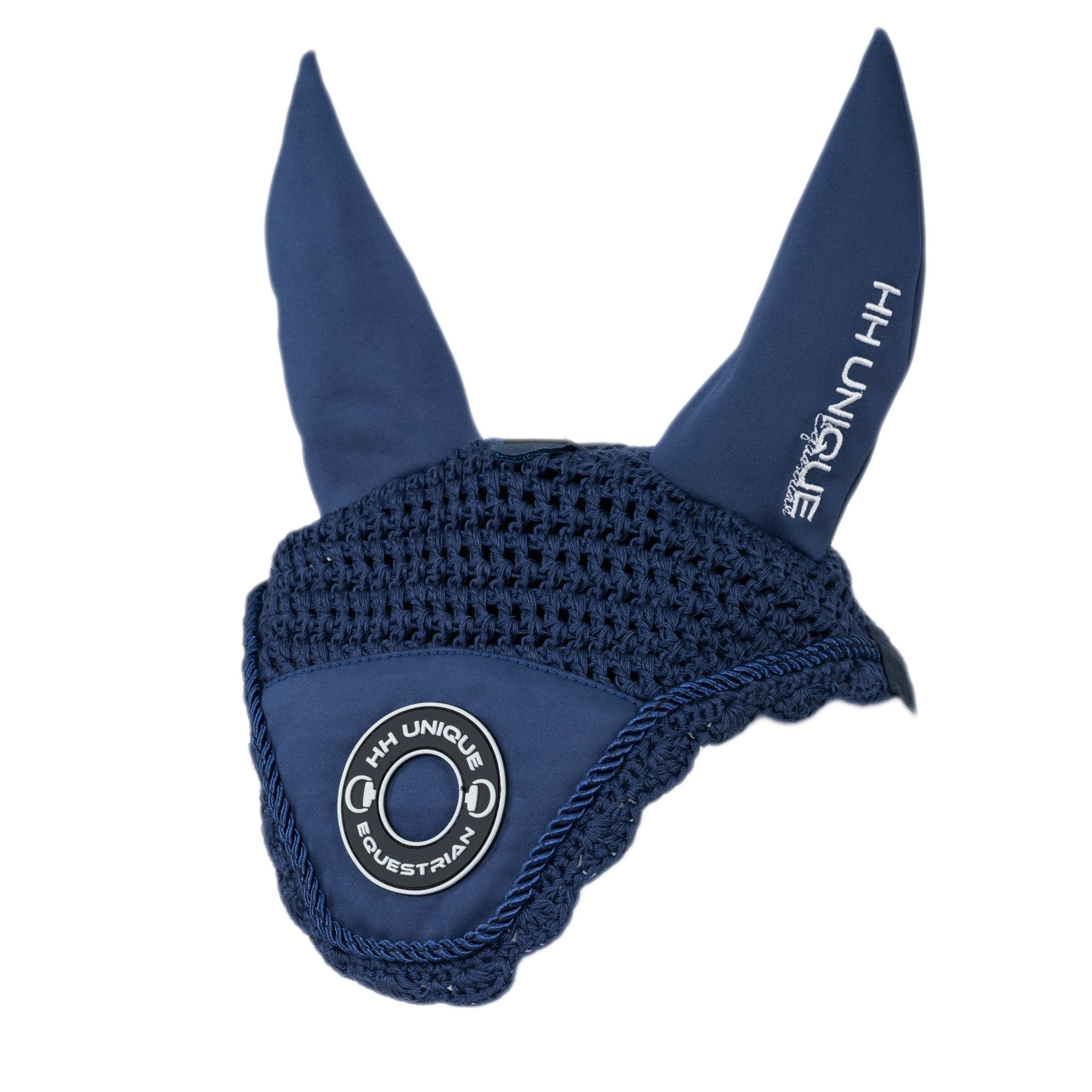 HORZEHOODS® Navy & Silver Porthole SecuraStrap™© Ears - Horzehoods5056725017477