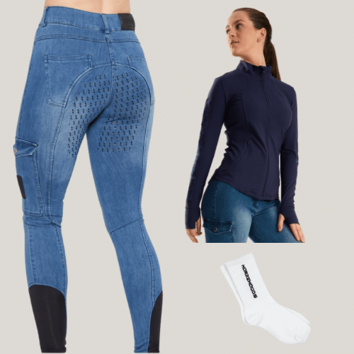 HORZEHOODS® Navy Training Jacket and Jeggings Gift Set (Bundle & Save) - Horzehoods