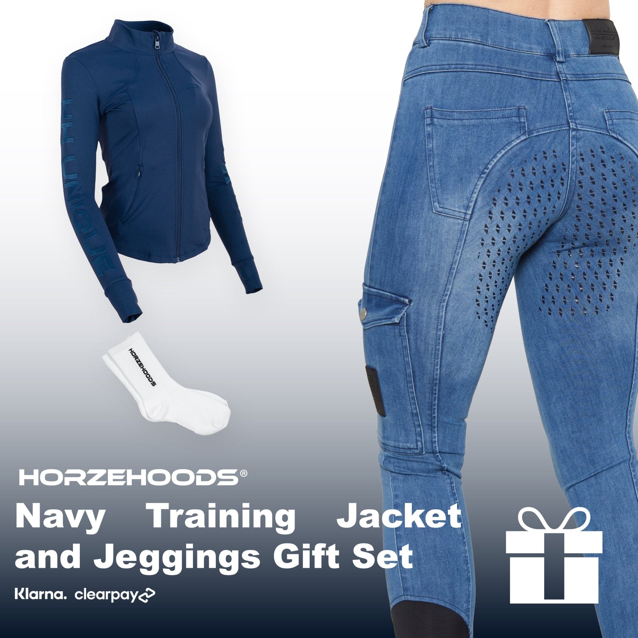 HORZEHOODS® Navy Training Jacket and Jeggings Gift Set (Bundle & Save) - Horzehoods