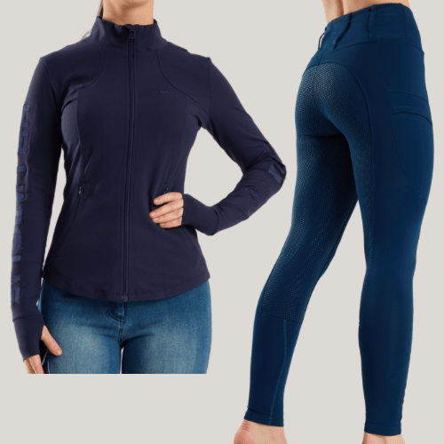 HORZEHOODS® Navy Training Jacket and Leggings Gift Set (Bundle & Save) - Horzehoods