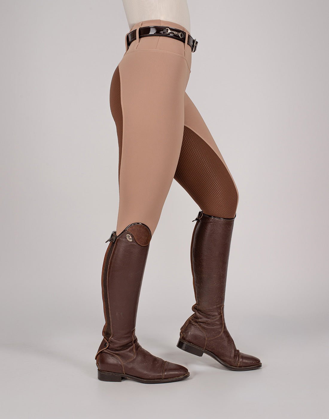 HORZEHOODS® Oatmeal Beige Brown Competition Leggings - Horzehoods5056725007065