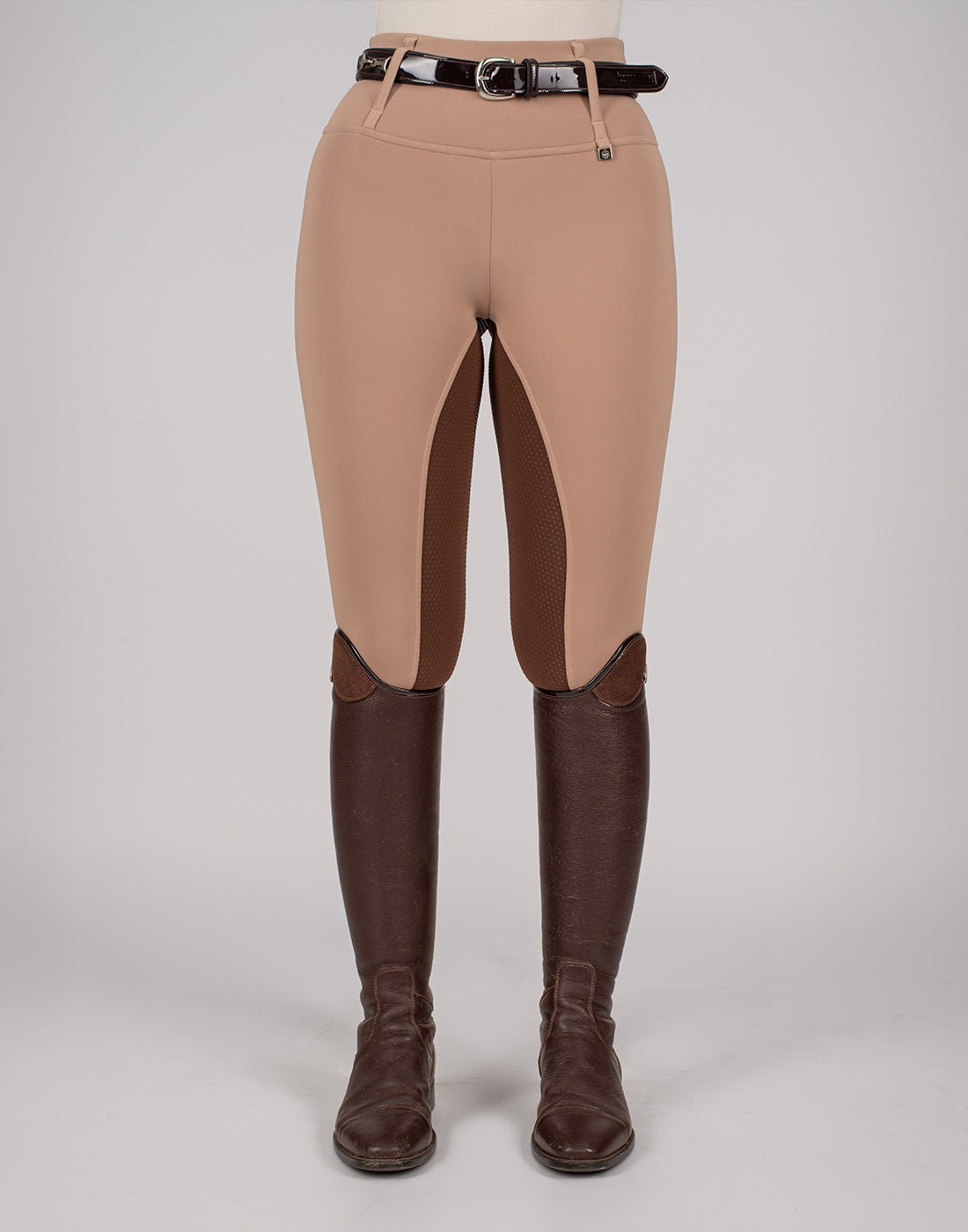 HORZEHOODS® Oatmeal Beige Brown Competition Leggings - Horzehoods5056725007065