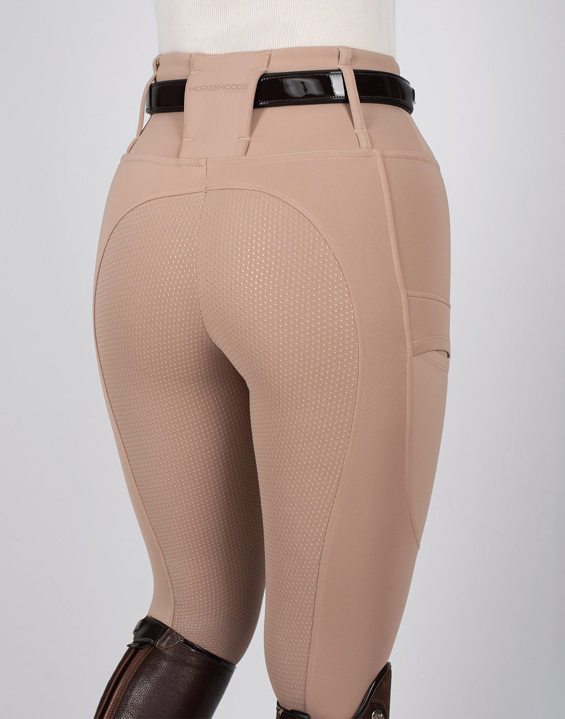 HORZEHOODS® Oatmeal Luxe Quick Dry ContraFlex Leggings - With Pocket