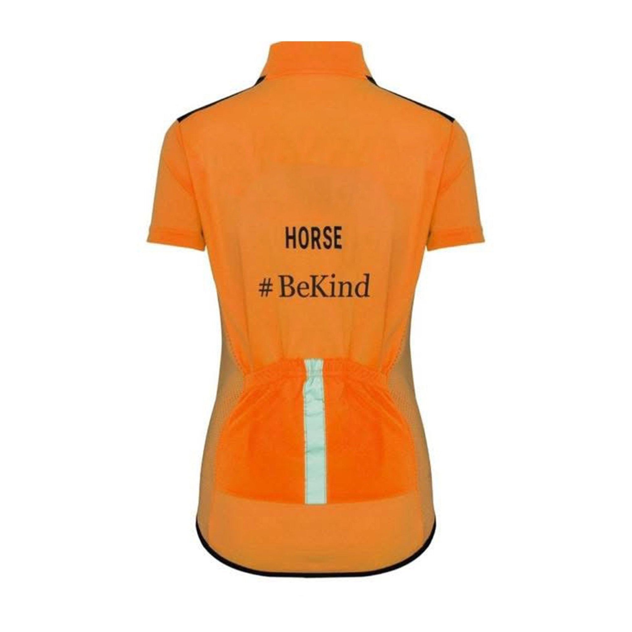 HORZEHOODS Orange Hi Vis Reflective Mesh Equestrian Top - Horzehoods5056725016685