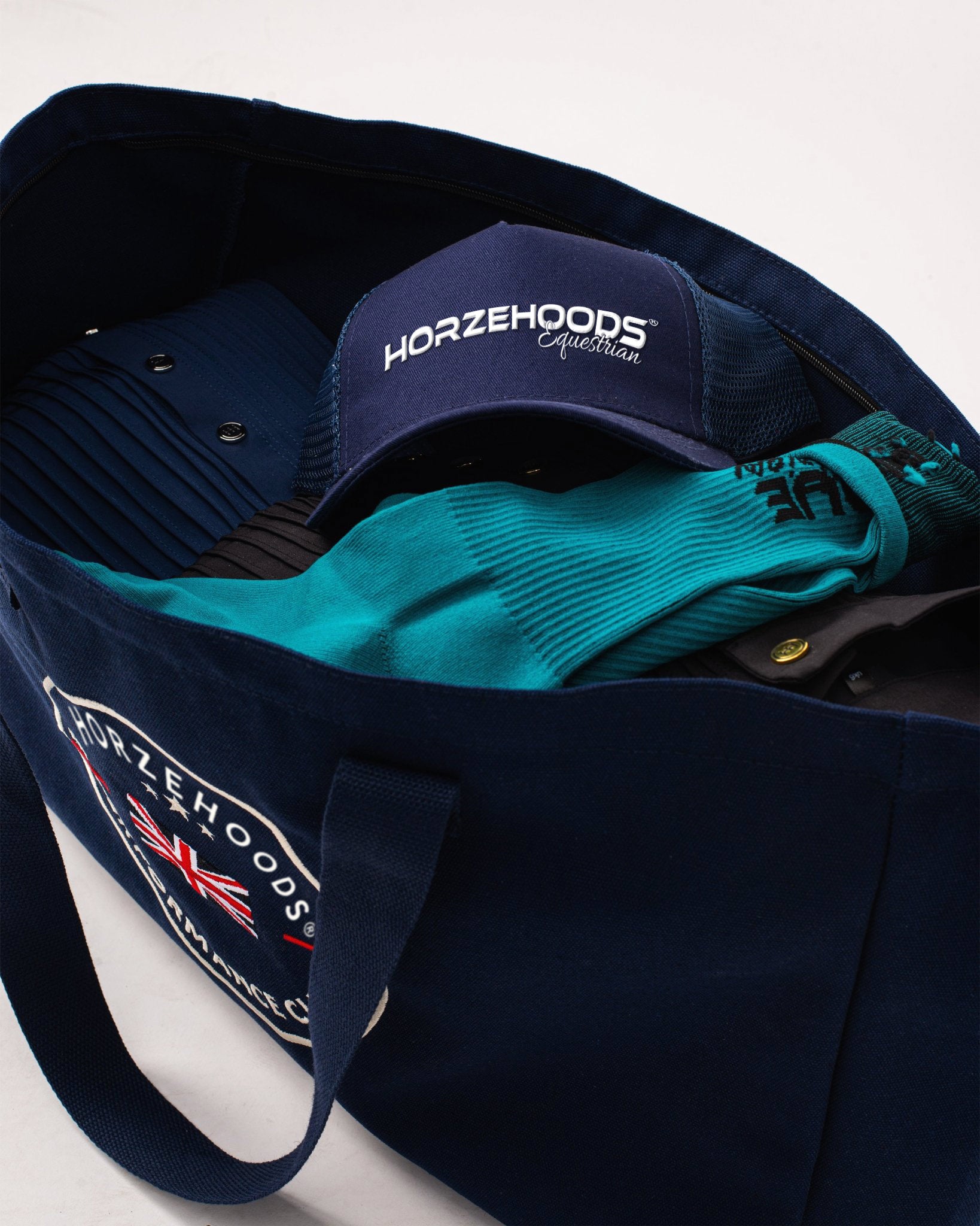 HORZEHOODS® Performance Club Navy 'Bits & Boots' Bag - With Zip