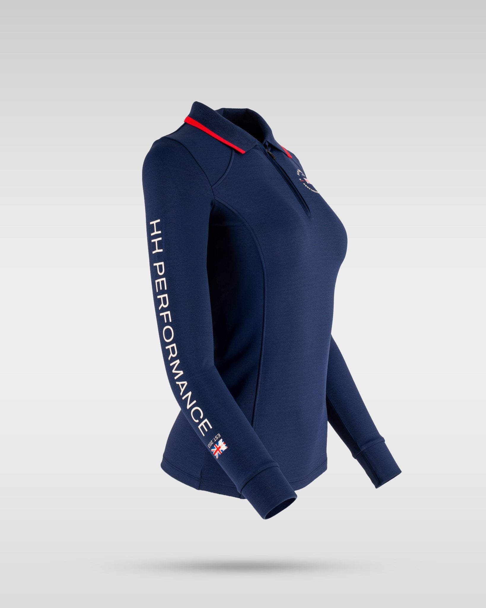 HORZEHOODS® Performance Club Navy Long Sleeve Base Layer Top - Horzehoods5056725027643
