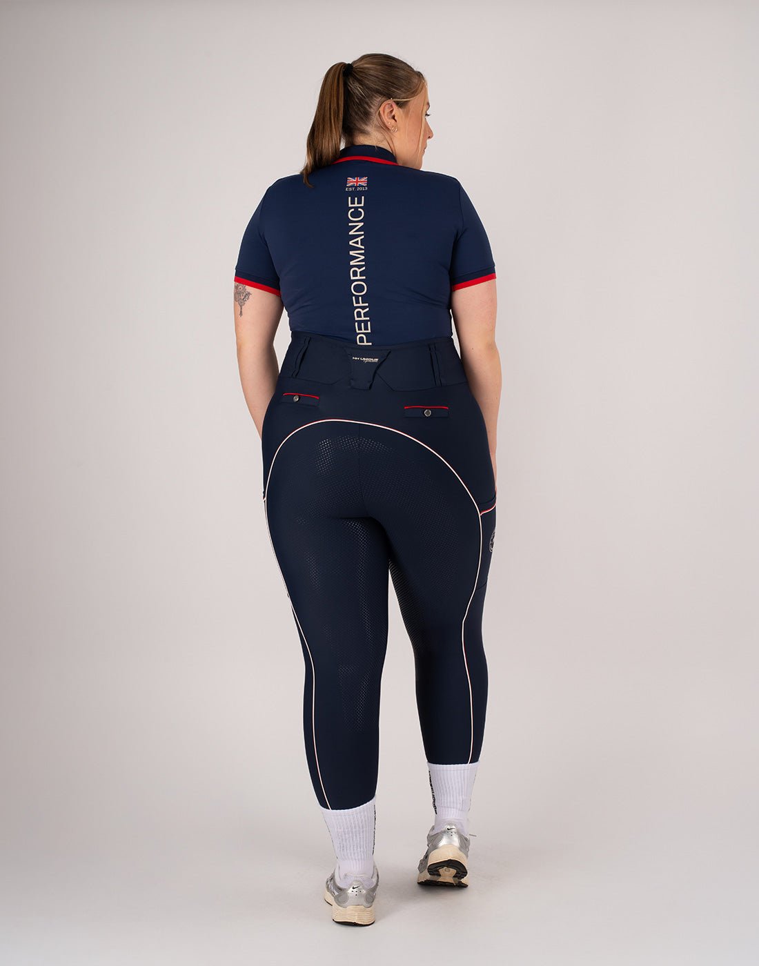 HORZEHOODS® Performance Club Navy Short Sleeve Base Layer Top - Horzehoods5056725027605
