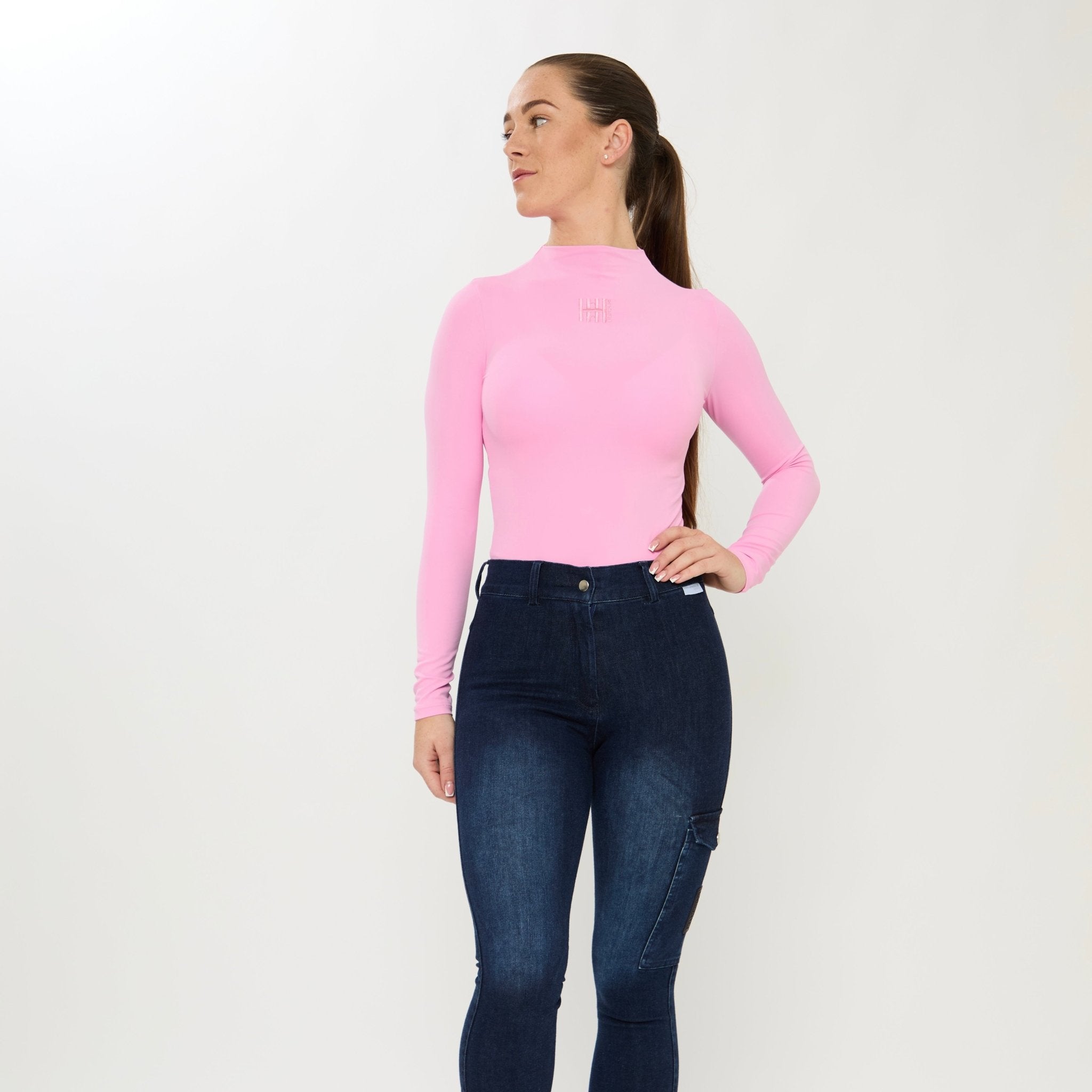 HORZEHOODS® Pink Long Sleeve Basicz Vest Top - Horzehoods5056725022662