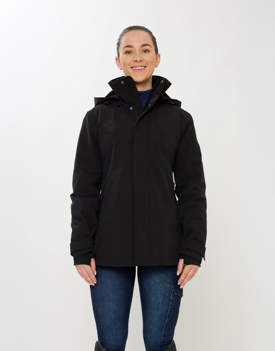HORZEHOODS® ProPleat Black Waterproof Coat (ETA December) - Horzehoods5056725025632