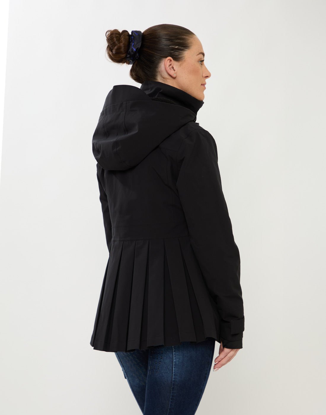 HORZEHOODS® ProPleat Black Waterproof Coat (ETA December) - Horzehoods5056725025632