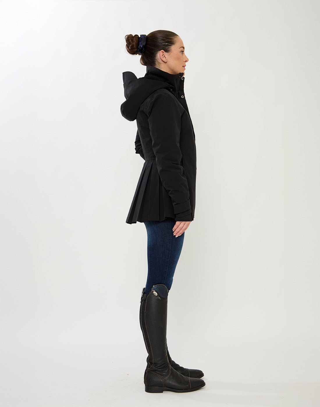 HORZEHOODS® ProPleat Black Waterproof Coat (ETA December) - Horzehoods5056725025632