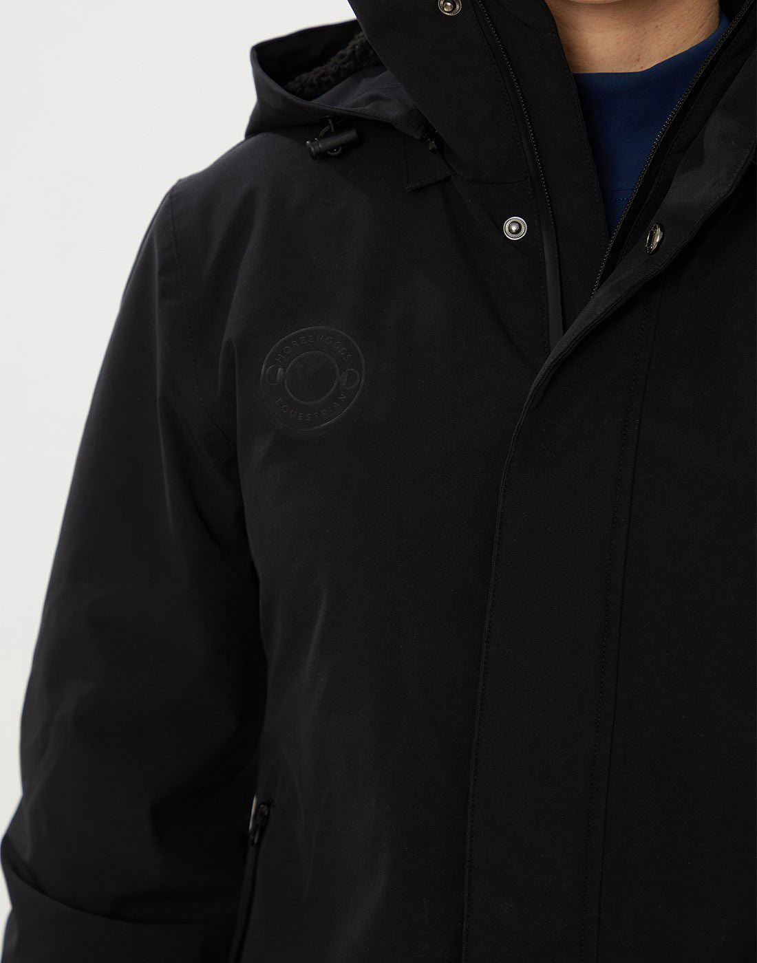 HORZEHOODS® ProPleat®️ Black Waterproof Coat