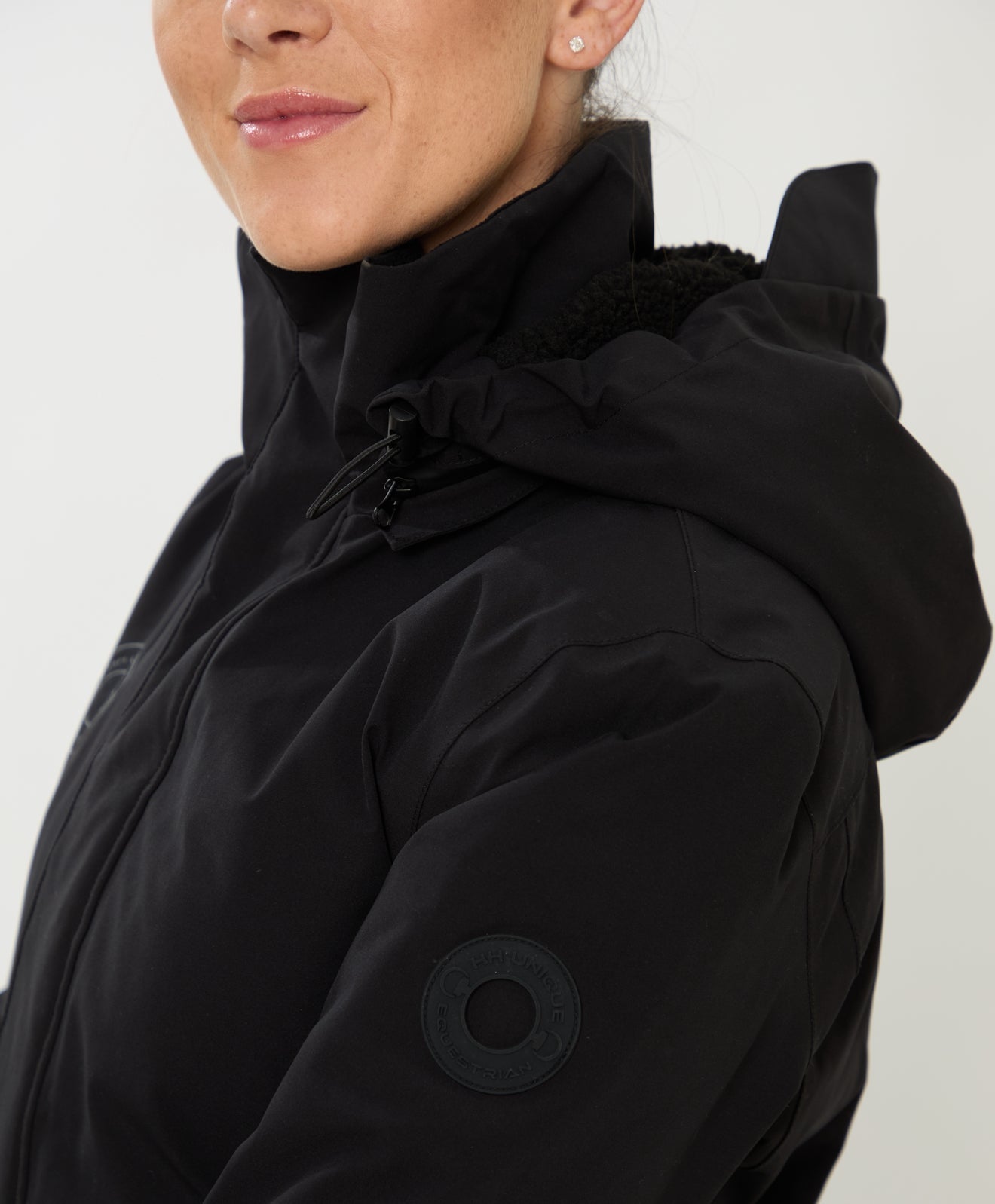 HORZEHOODS® ProPleat Black Waterproof Coat (In Stock) - Horzehoods5056725025632