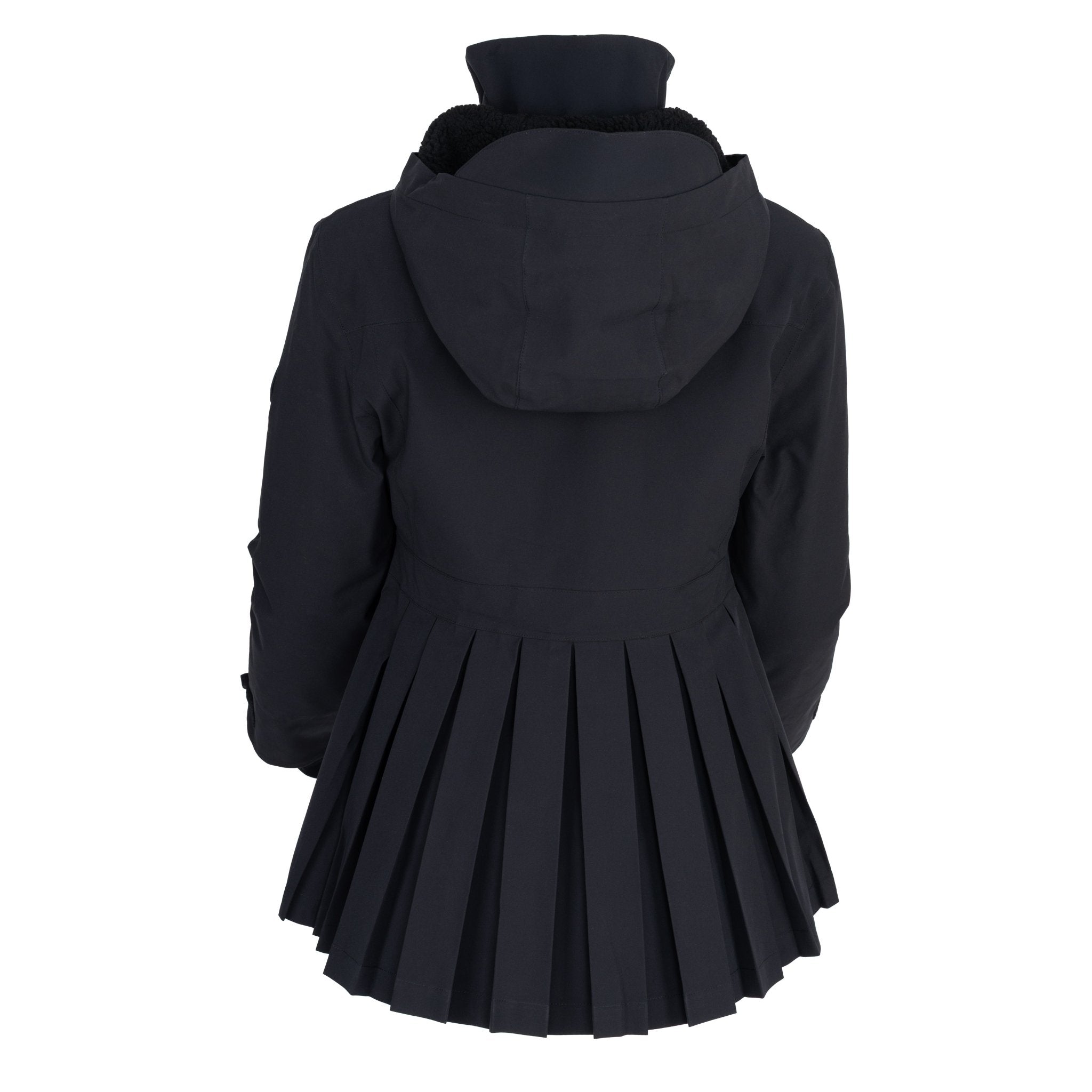 HORZEHOODS® ProPleat Black Waterproof Coat - Horzehoods