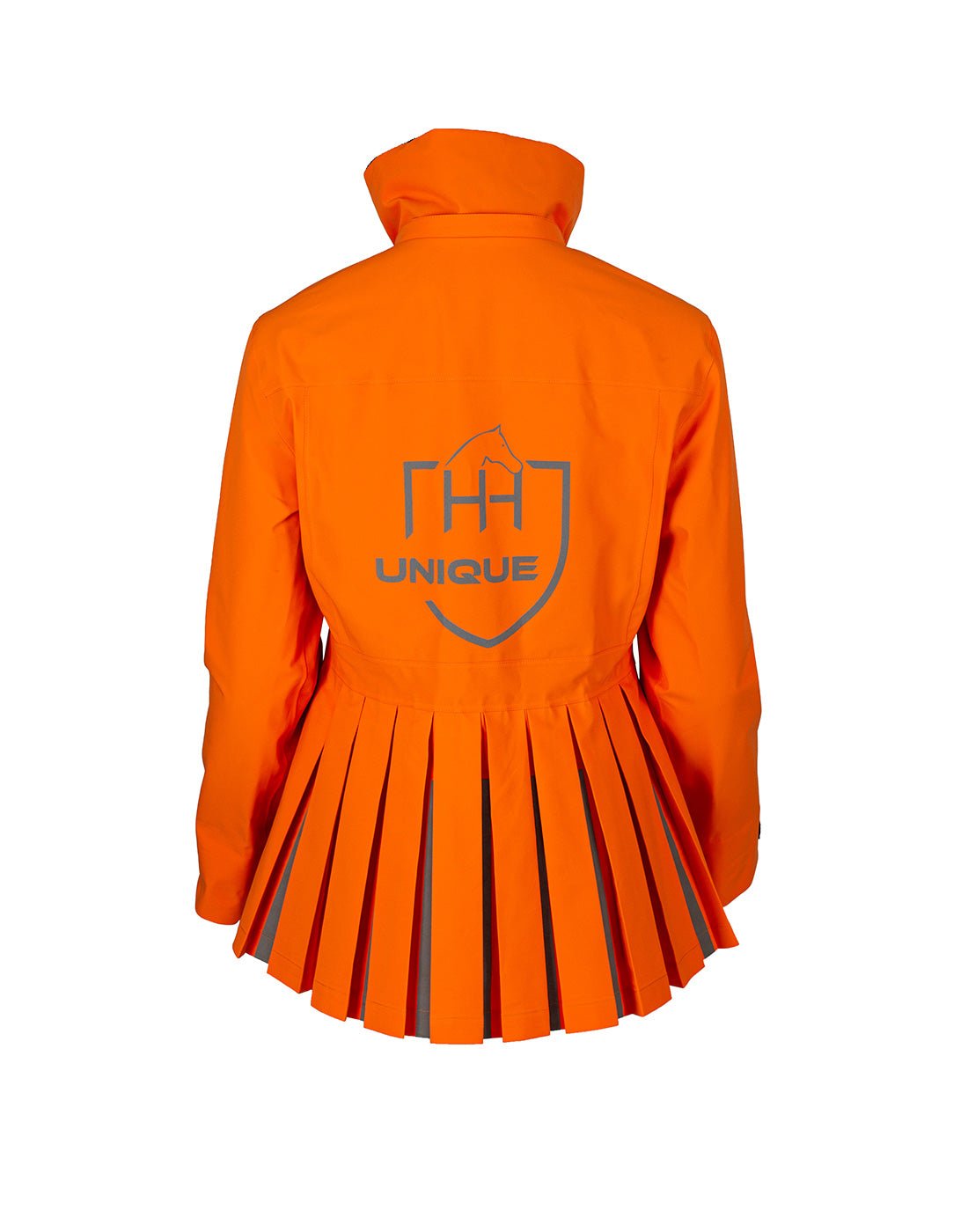 HORZEHOODS® ProPleat HiVis Orange Reflective Waterproof Coat - Horzehoods