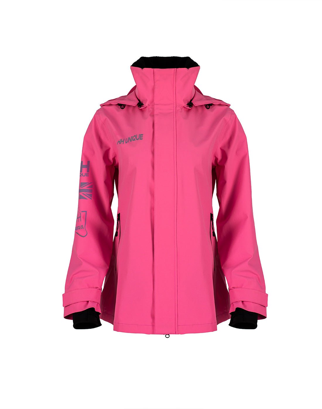 HORZEHOODS® ProPleat HiVis Pink Reflective Waterproof Coat - Horzehoods