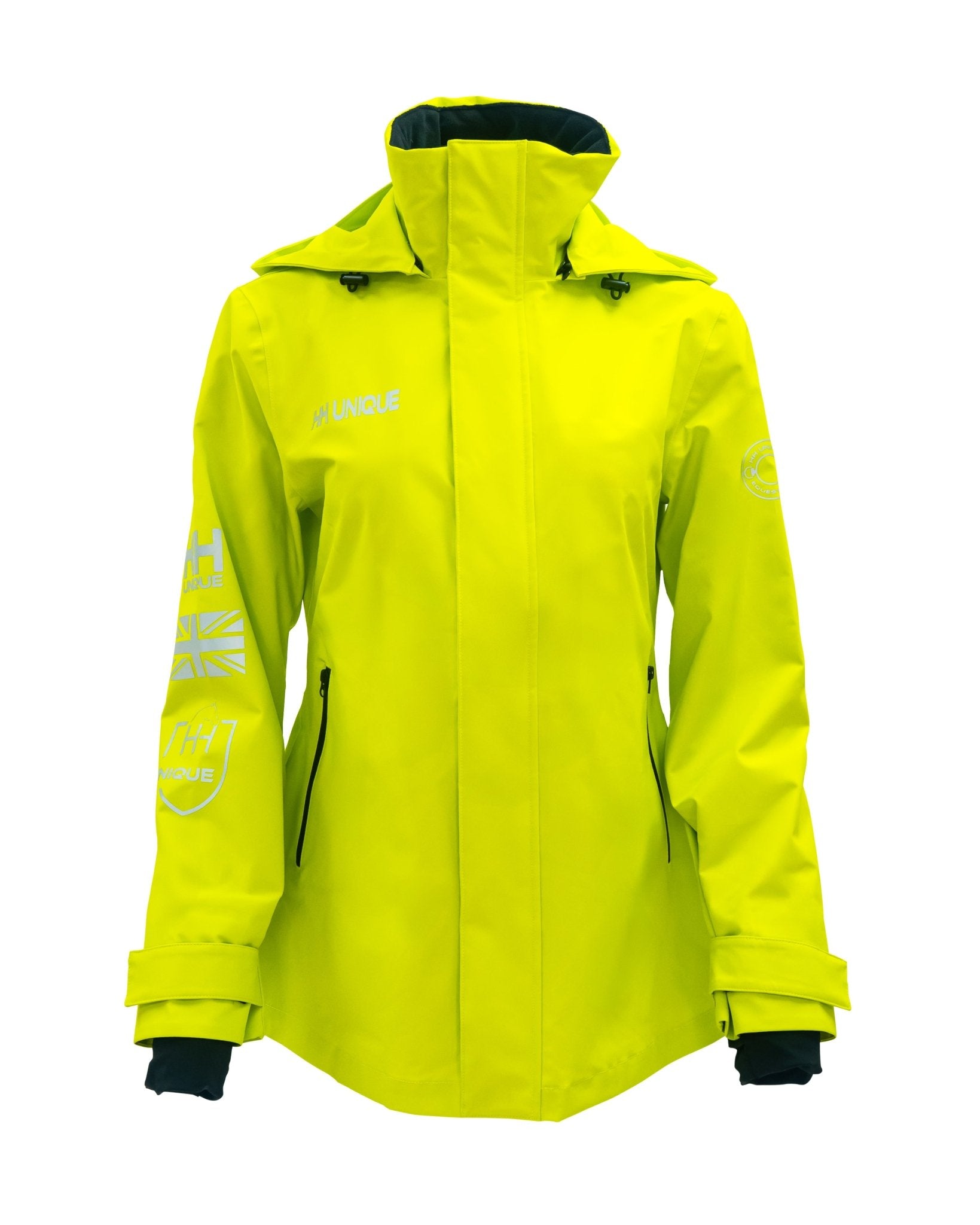 HORZEHOODS® ProPleat HiVis Yellow Reflective Waterproof Coat
