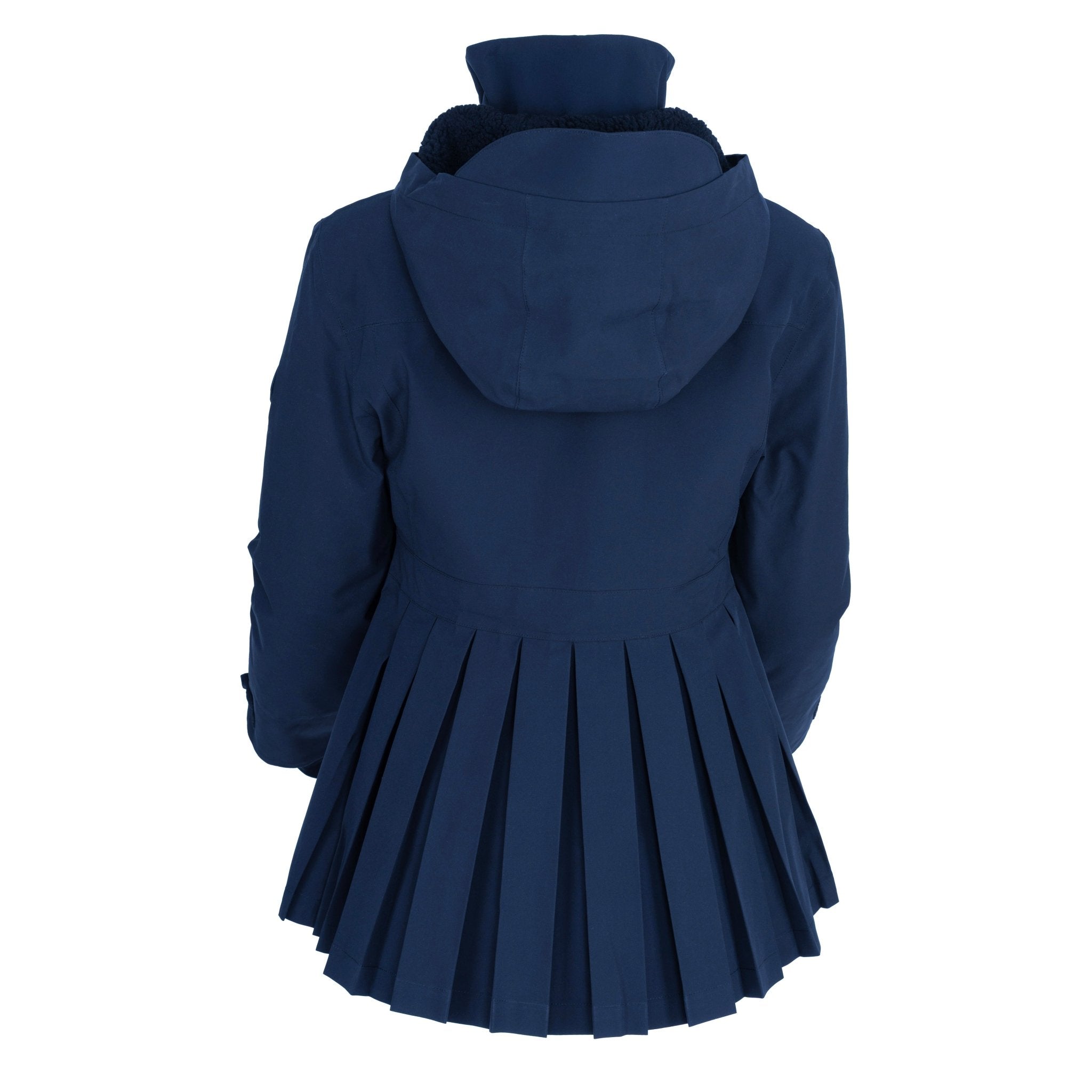 HORZEHOODS® ProPleat Navy Waterproof Coat (PreOrder 28/10) - Horzehoods5056725023454