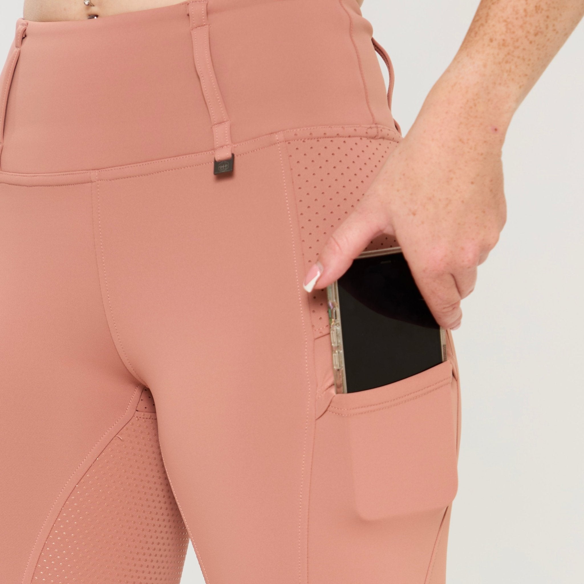 HORZEHOODS® Rose V - Seam Thermo Riding Leggings - Horzehoods5056725019174
