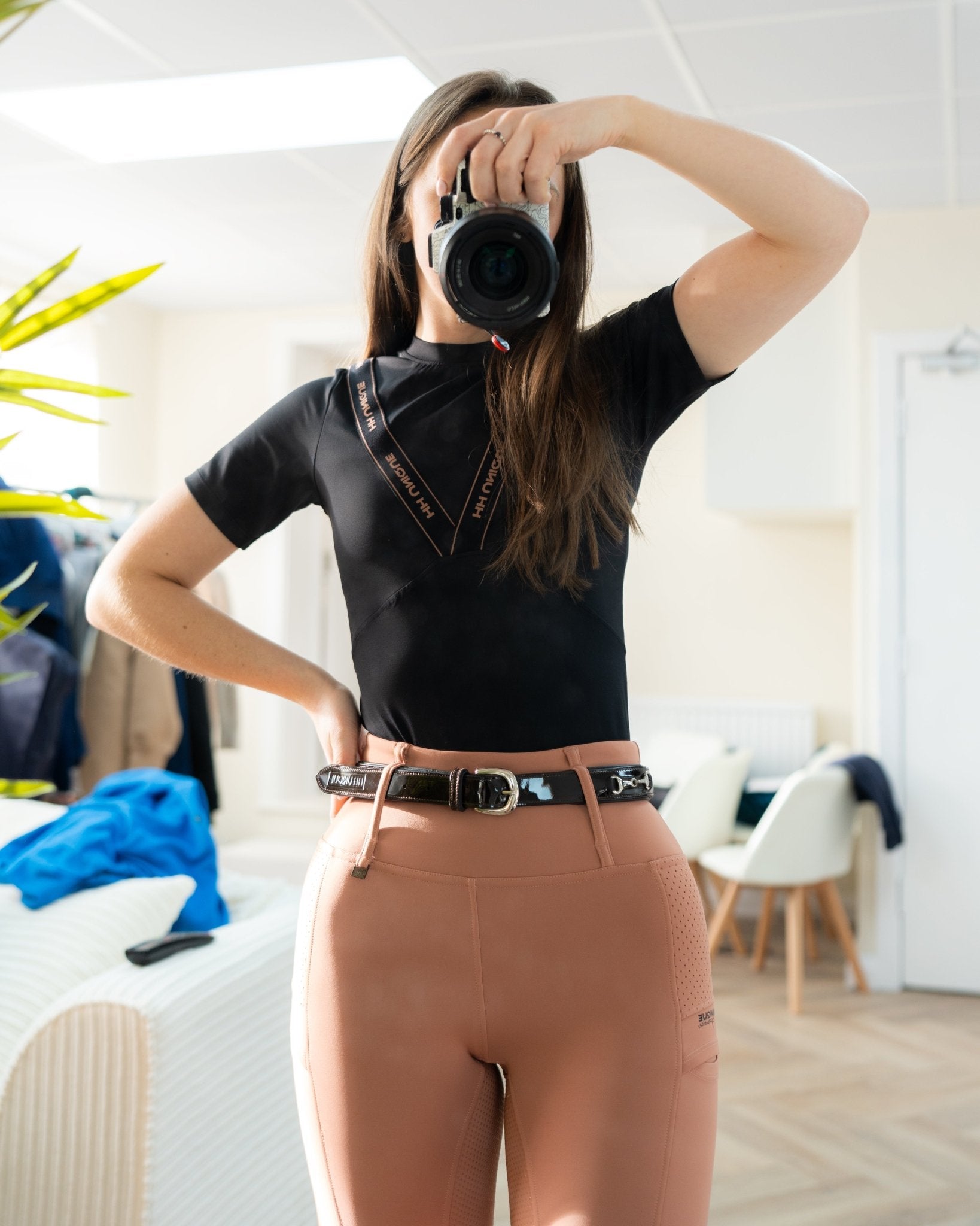 HORZEHOODS® Rose V - Seam Thermo Riding Leggings - Horzehoods5056725019174