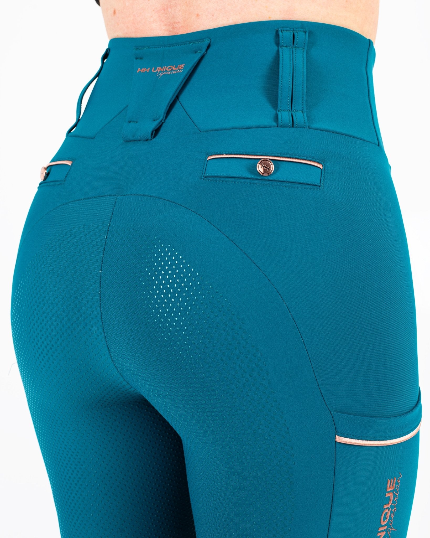 HORZEHOODS® Tabatha Teal & Rose Gold Tech Breggings (IN STOCK) - Horzehoods5056725020439