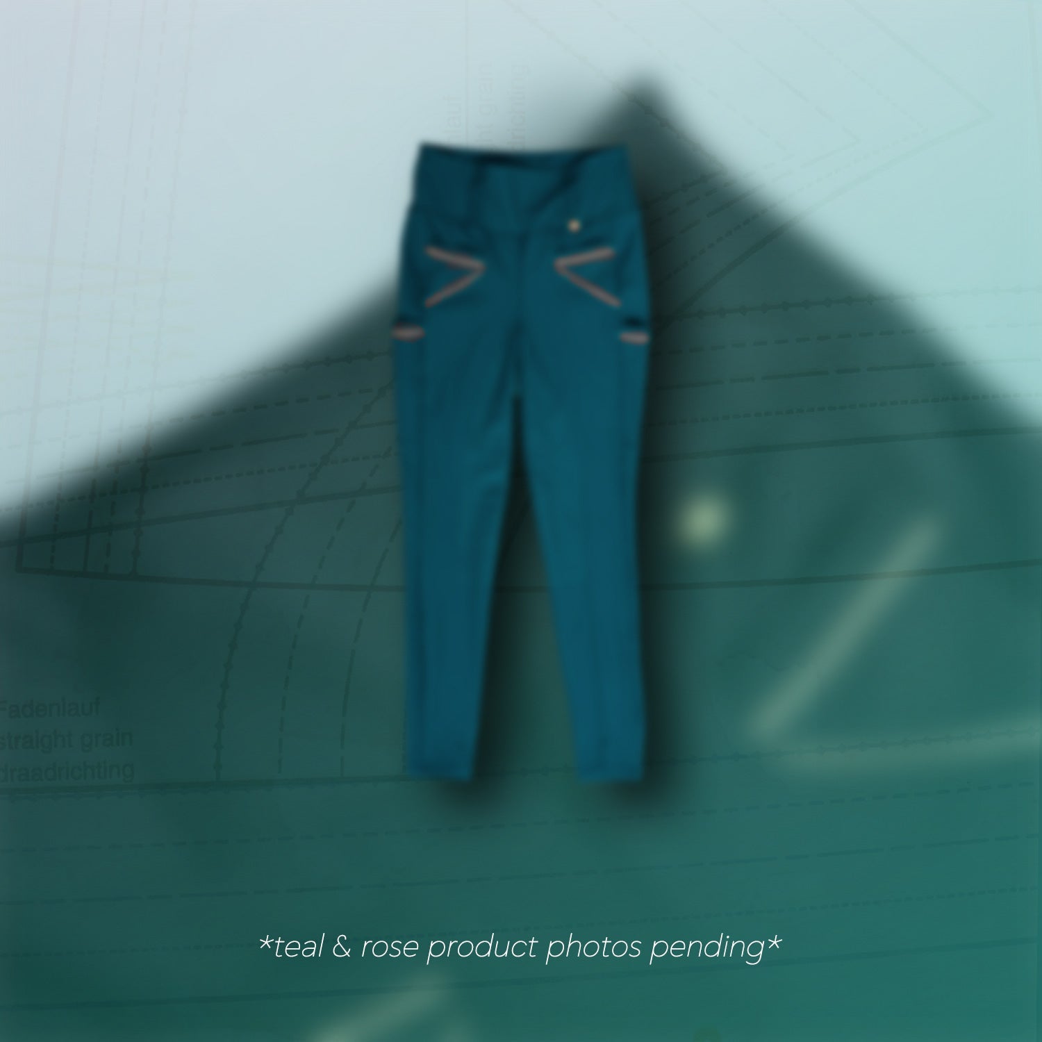 HORZEHOODS® Tabatha Teal & Rose Gold Tech Breggings (Pre - Order 25/10) - Horzehoods5056725020439