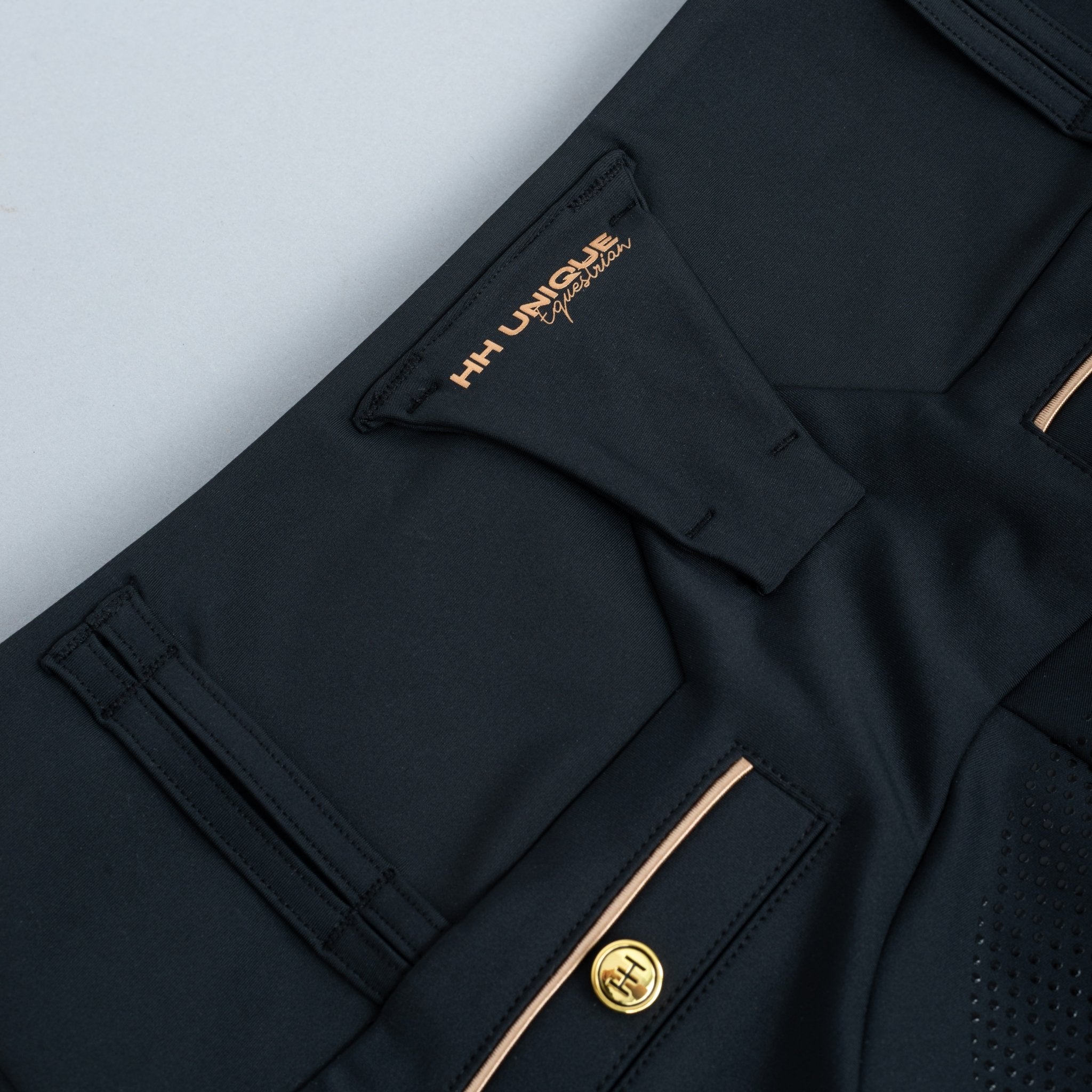 HORZEHOODS® Tabatha Tech Black & Gold Breggings (Pre - Order 25/10) - Horzehoods5056725020910
