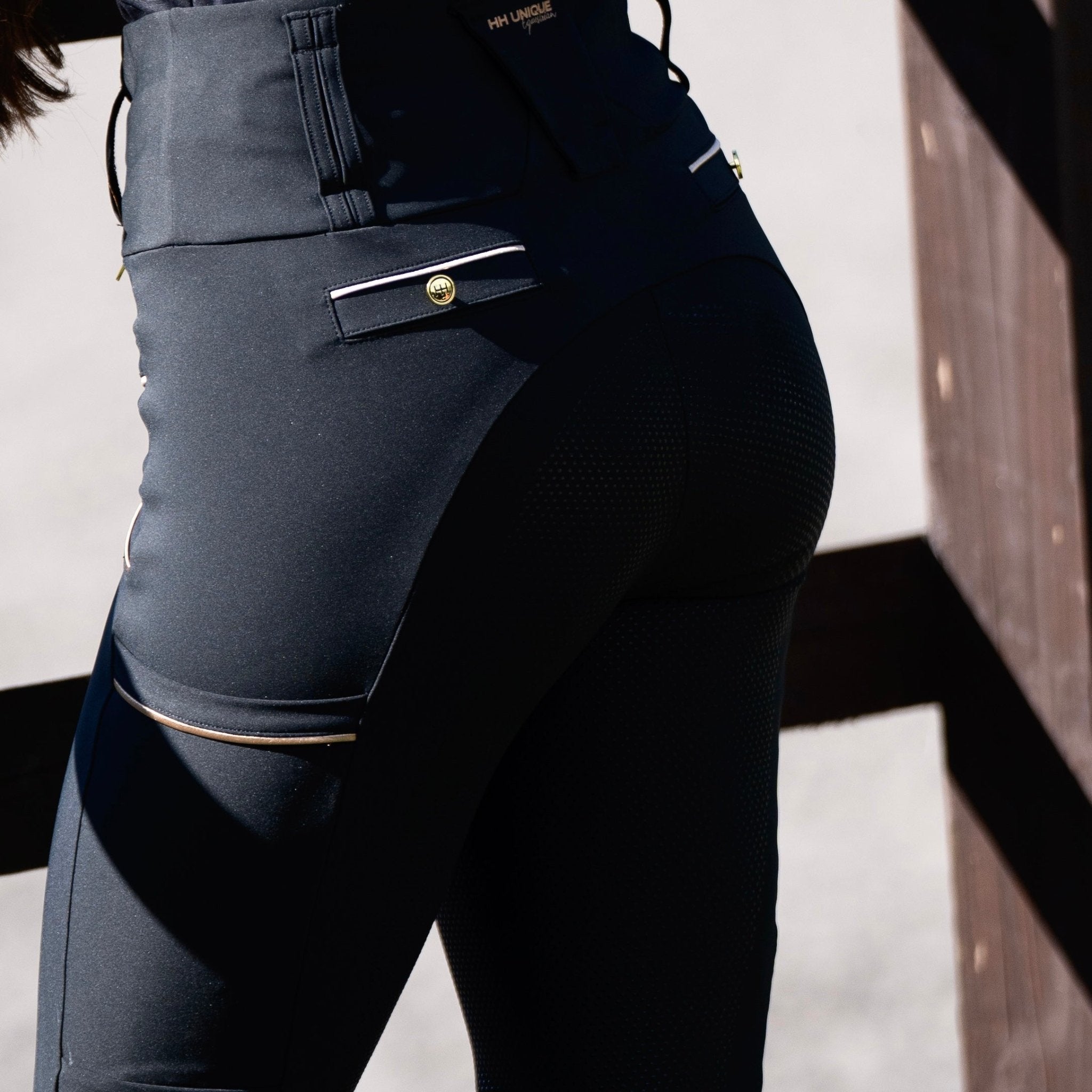 HORZEHOODS® Tabatha Tech Black & Gold Breggings (Pre - Order 25/10) - Horzehoods5056725020910