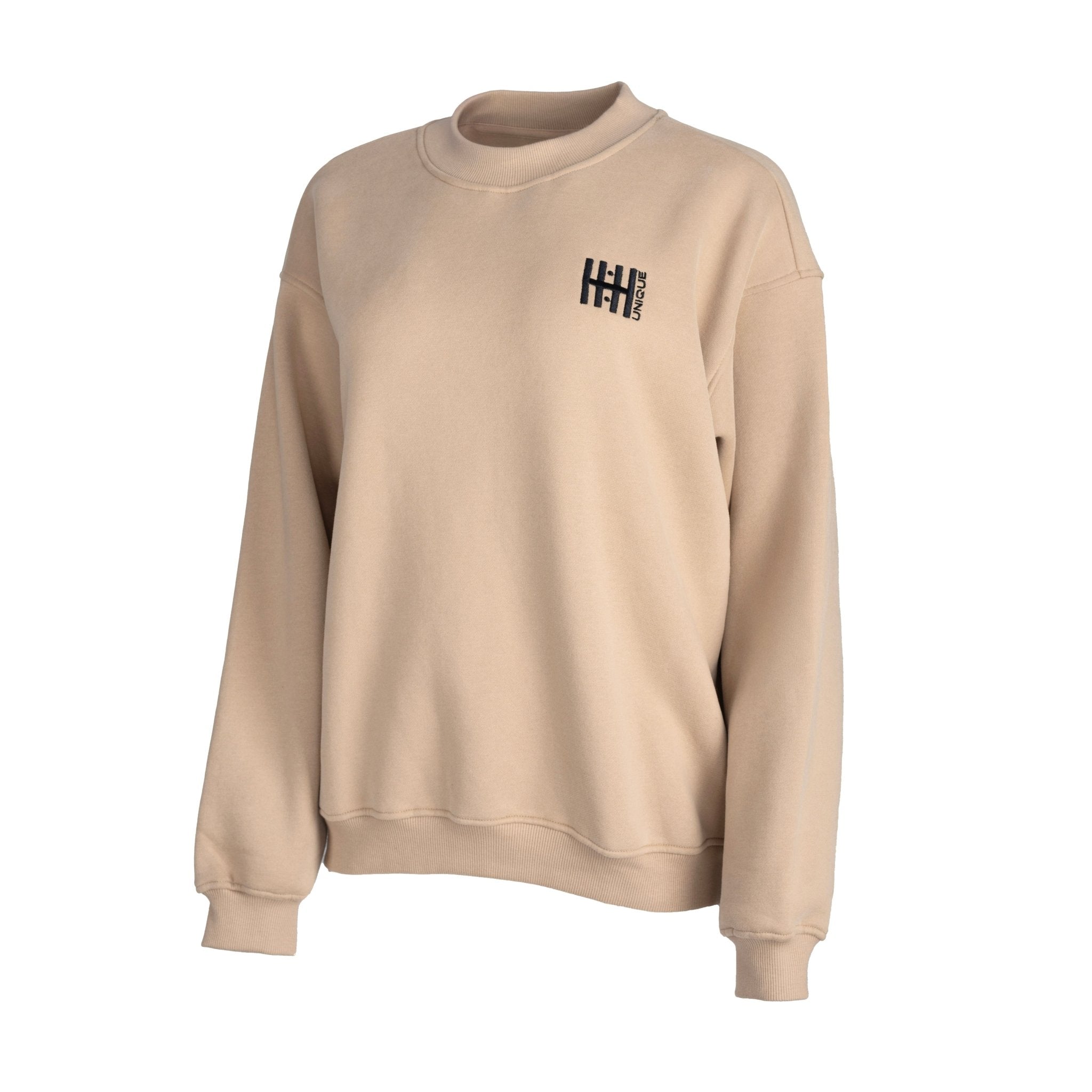HORZEHOODS® Taupe Basicz Oversized Cotton Crew - Horzehoods5056725021122