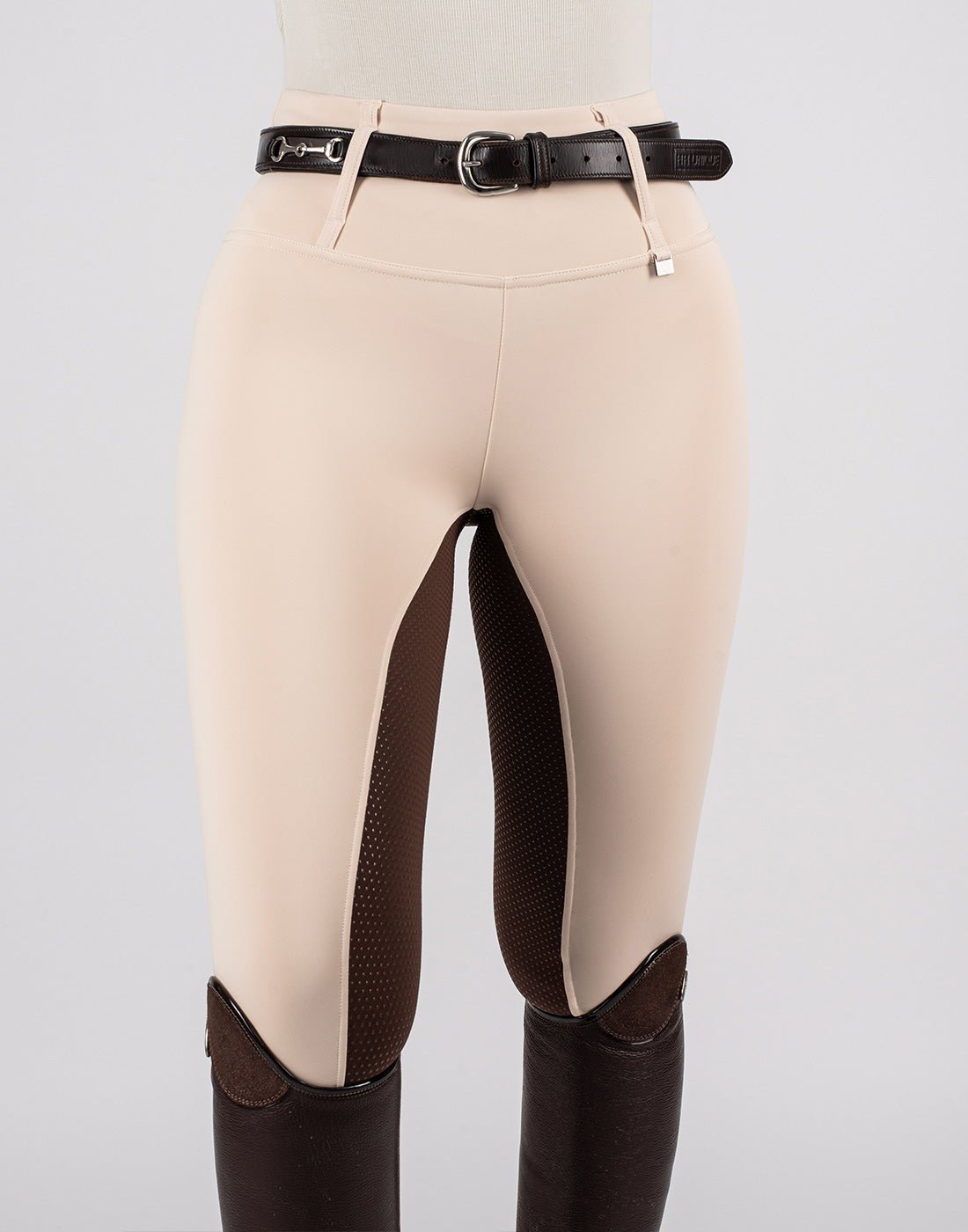 HORZEHOODS® Vanilla Brown Competition Leggings - Horzehoods5056725002329