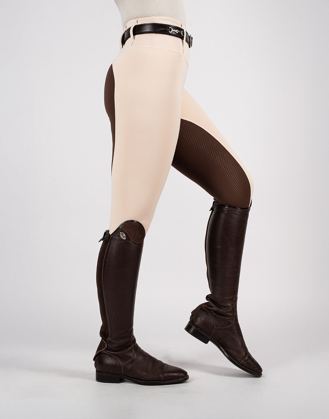 HORZEHOODS® Vanilla Brown Competition Leggings - Horzehoods5056725002329