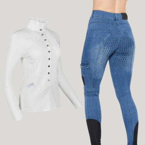 HORZEHOODS® Vanilla Tudor Shirt and Light Blue Jeggings Gift Set (Bundle & Save) - Horzehoods