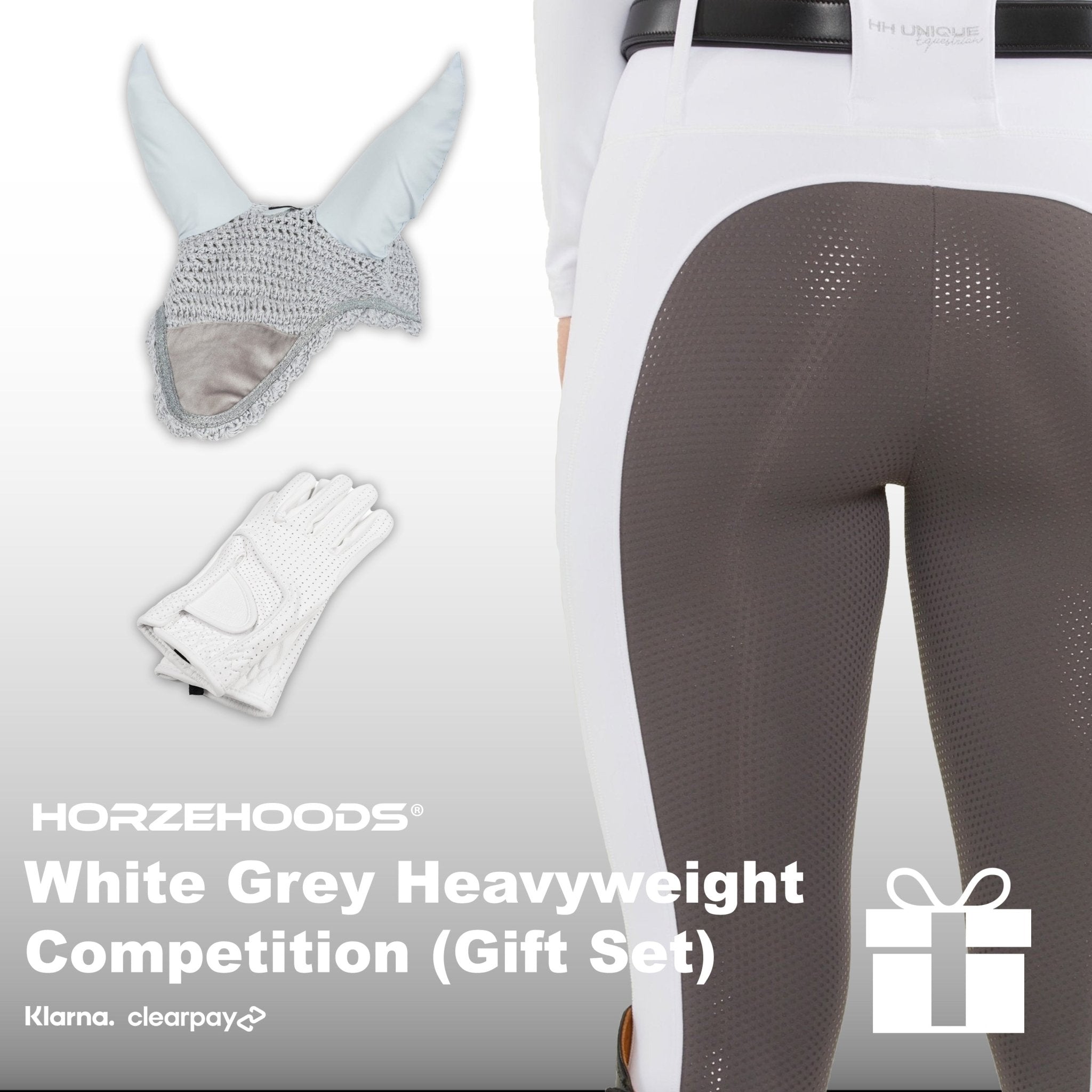 HORZEHOODS® White Grey Heavyweight Competition Gift Set (Bundle & Save) - Horzehoods