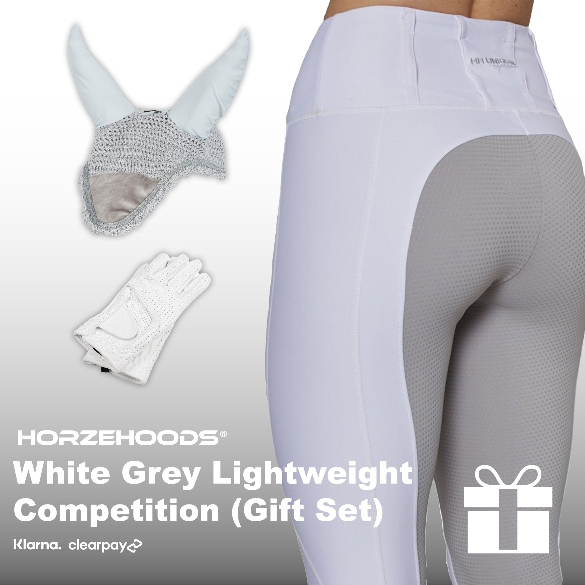 HORZEHOODS® White Grey Lightweight Competition Gift Set (Bundle & Save) - Horzehoods
