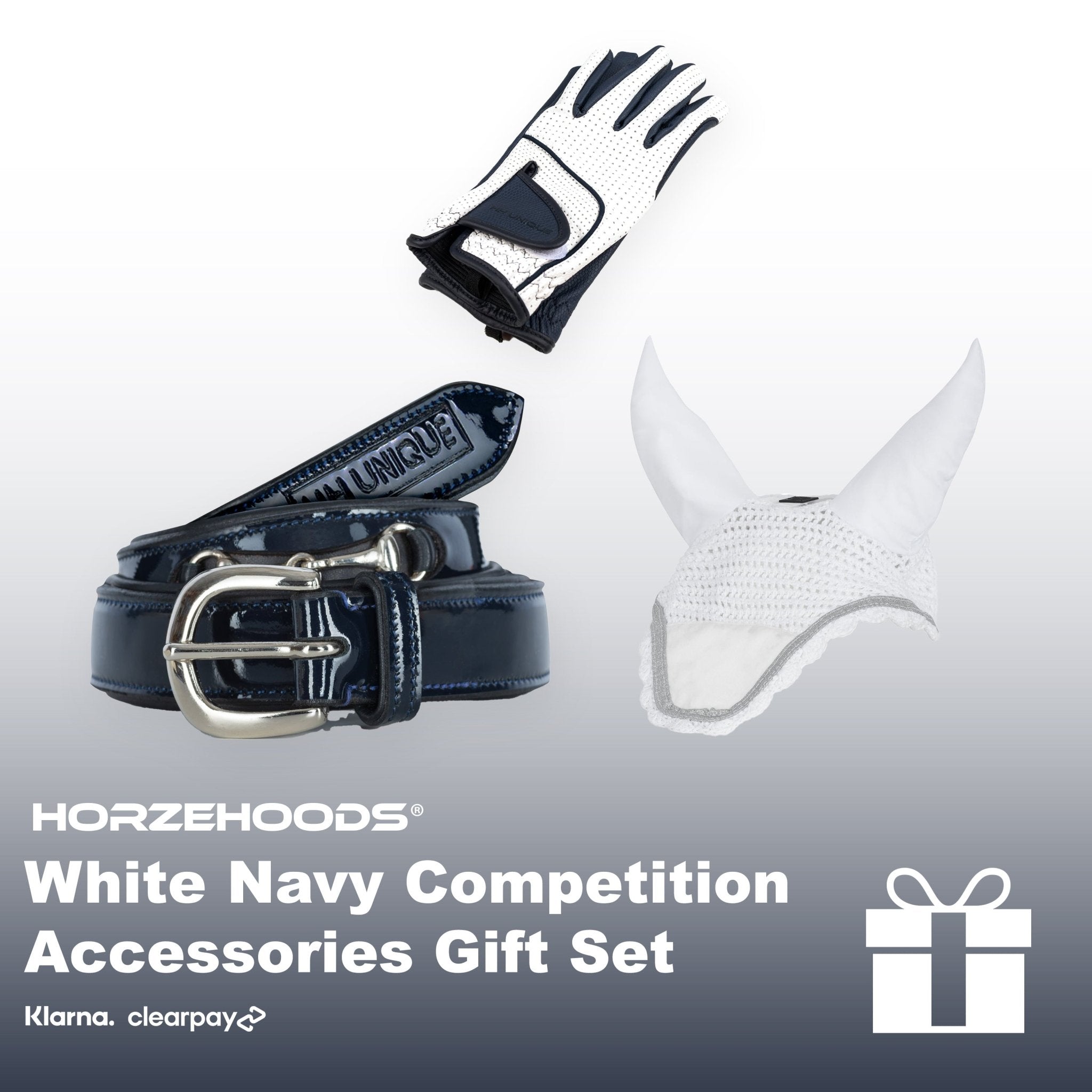 HORZEHOODS® White Navy Competition Accessories Gift Set (Bundle & Save) - Horzehoods